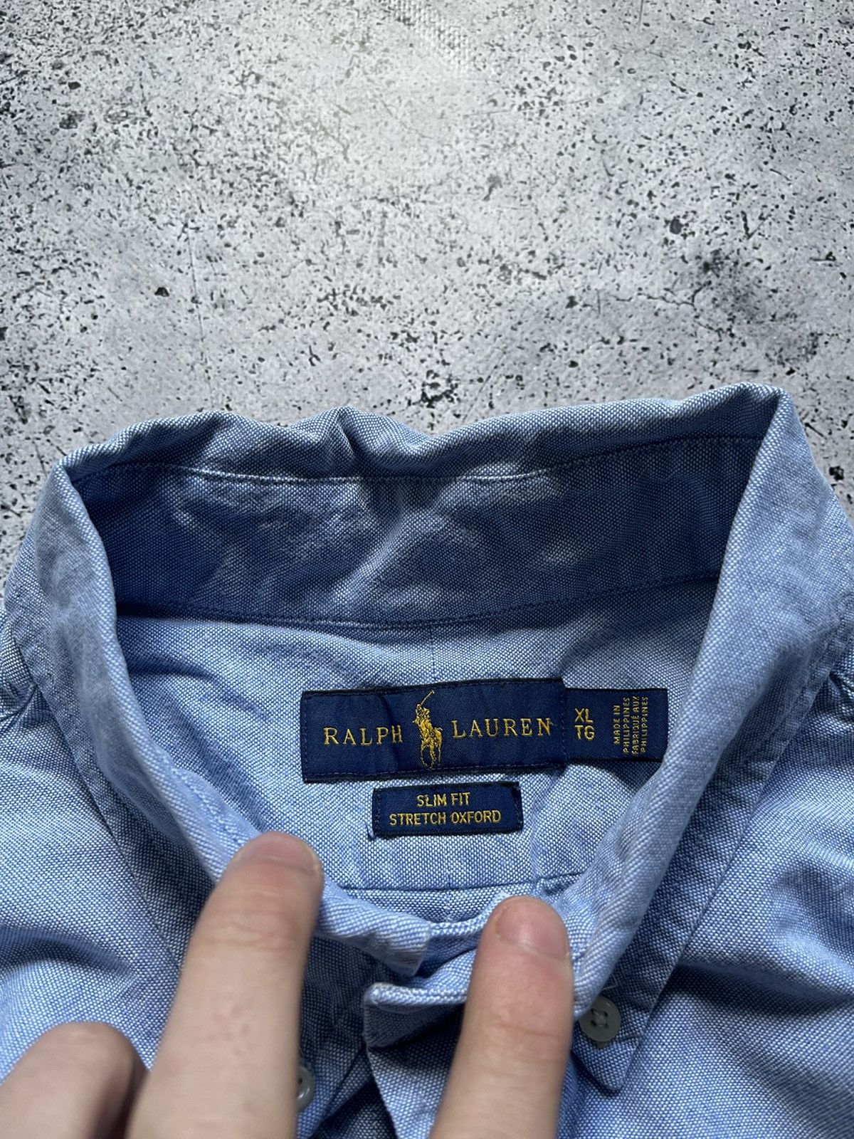 Vintage Vintage Polo Ralph Lauren Blue Long Sleeve Button Up Shirt Size US XL / EU 56 / 4 - 6 Thumbnail