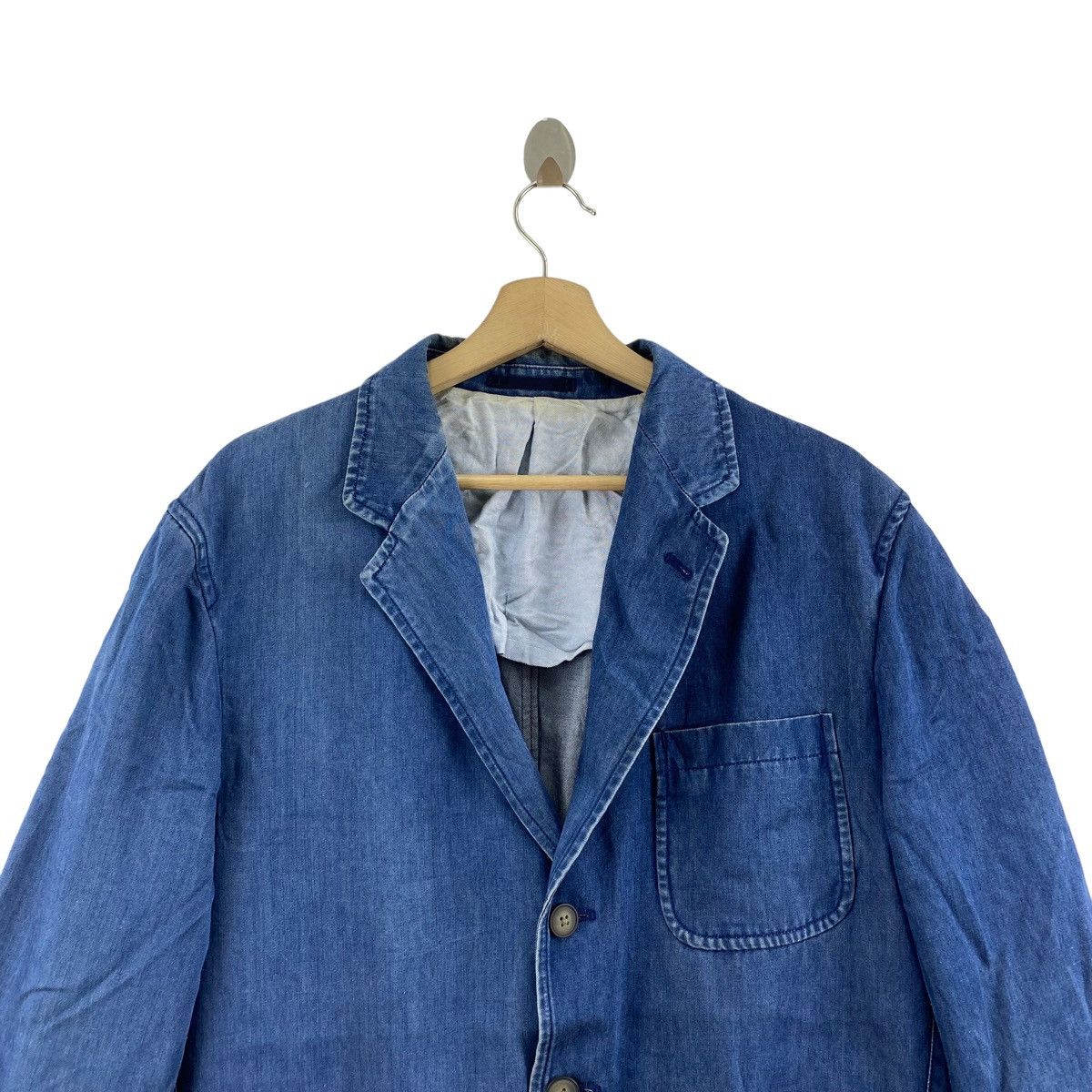 Japanese Brand GOTAIRIKU SPORT Japanese Brand Multi Pockets Blue Denim Size US L / EU 52-54 / 3 - 2 Thumbnail