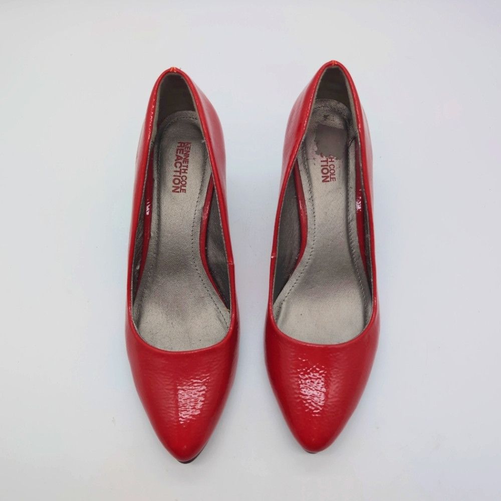 Kenneth Cole Kenneth Cole Sz 7.5 Red Women's Pumps Heels Lean Hill Size US 7.5 / IT 37.5 - 3 Thumbnail
