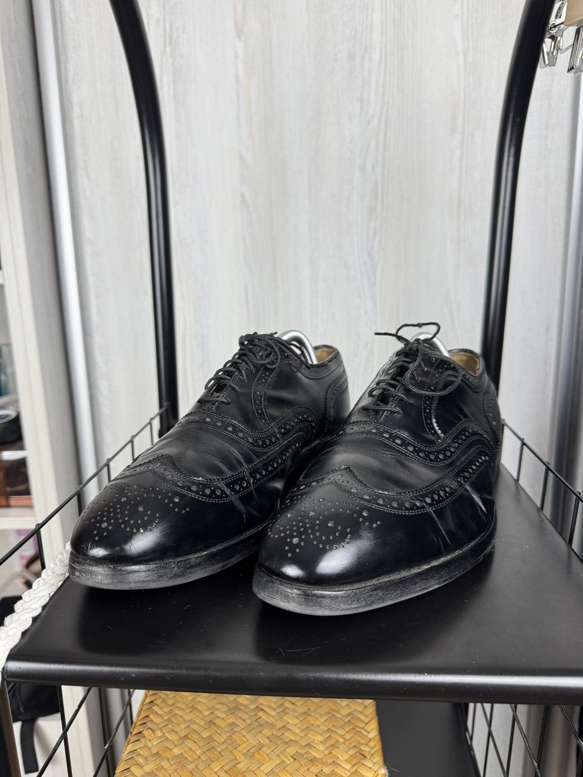 Allen Edmonds Allen Edmonds McAlister black perforated derby brogue shoes Size US 11.5 / EU 44-45 - 7 Thumbnail