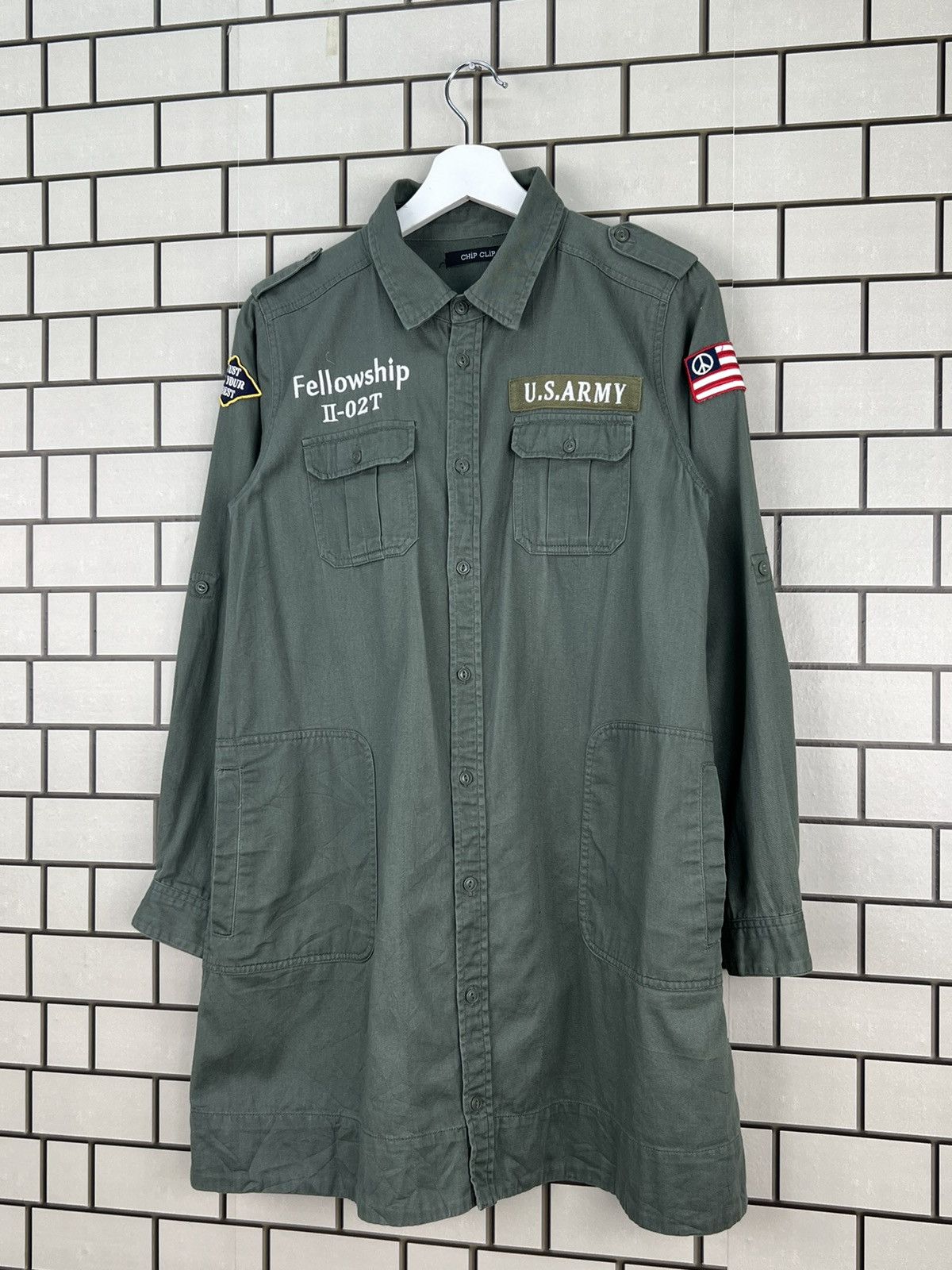Japanese Brand Chip Clip Military Style Multipocket Longsleeve Shirt Size US M / EU 48-50 / 2 - 3 Thumbnail