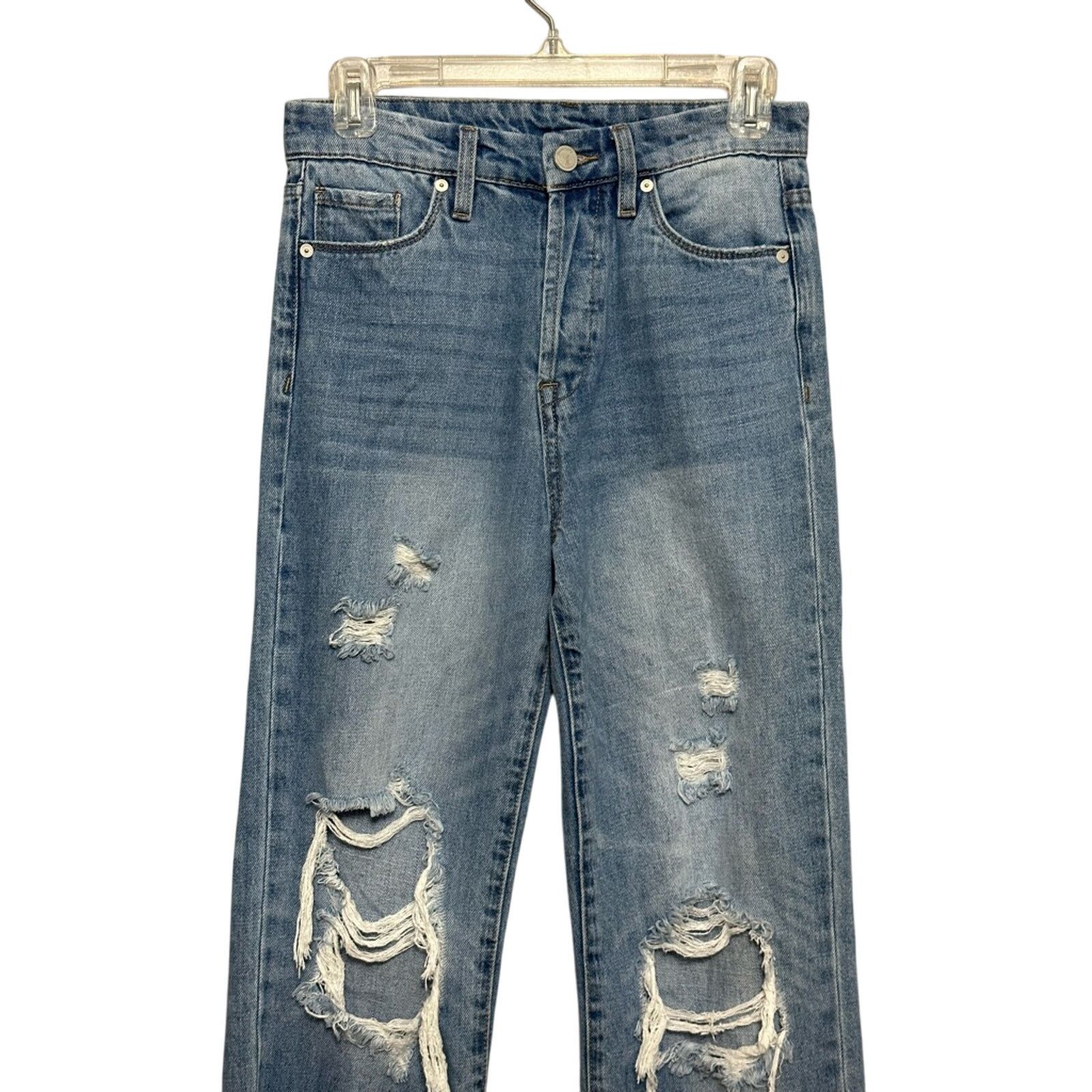 Other Blank NYC The Baxter Straight Leg Jeans Distressed Womens 25 Size 25" / US 0 / IT 36 - 2 Thumbnail