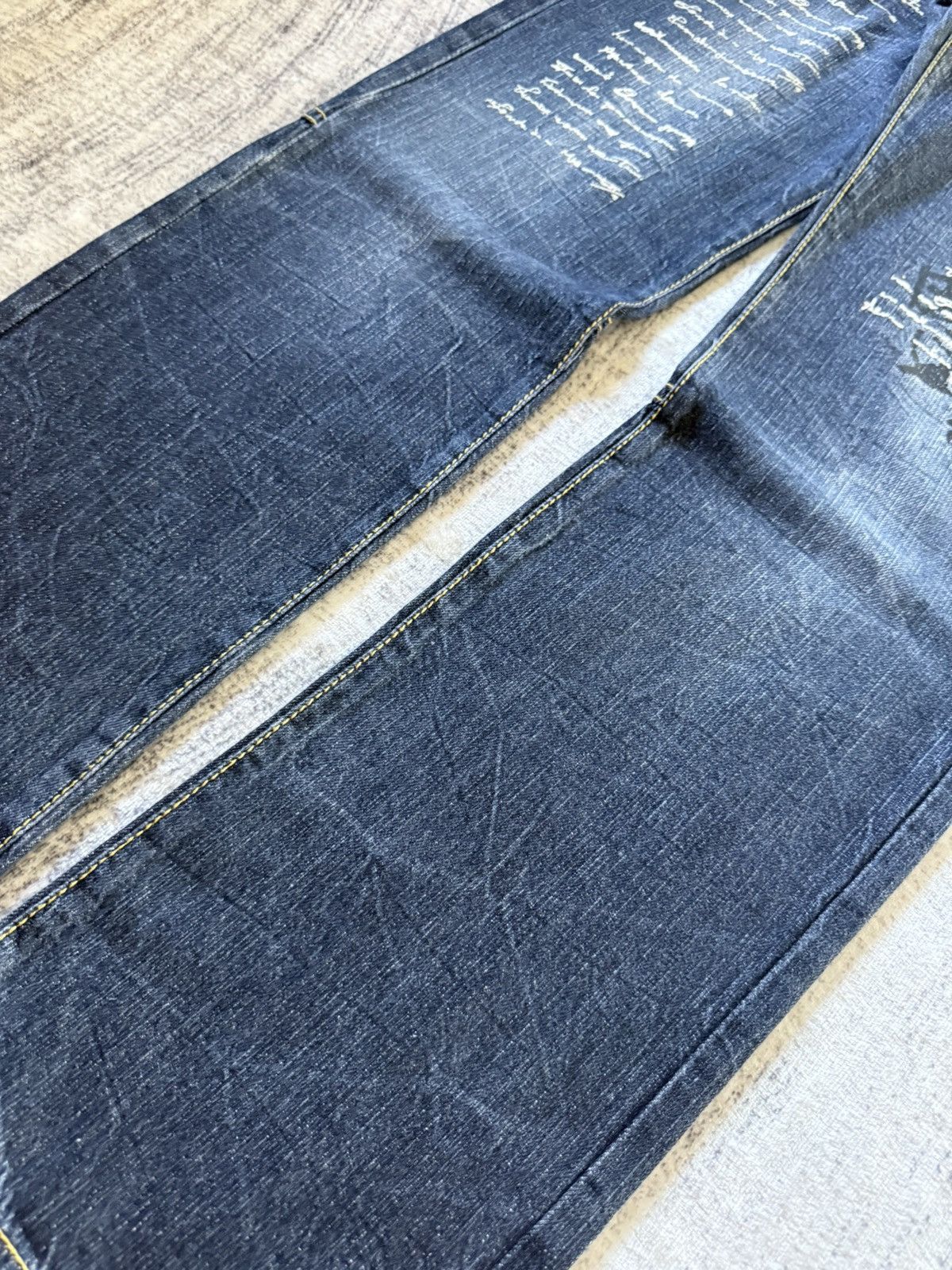Japanese Brand Ba-Tsu Studio Japan Poems Chaotic Skull Jeans Size US 28 / EU 44 - 11 Thumbnail