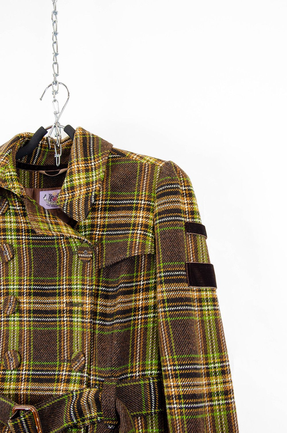 Juicy Couture Jeans Juicy Couture Plaid Wool Trench Coat Size 8 Size M / US 6-8 / IT 42-44 - 6 Thumbnail