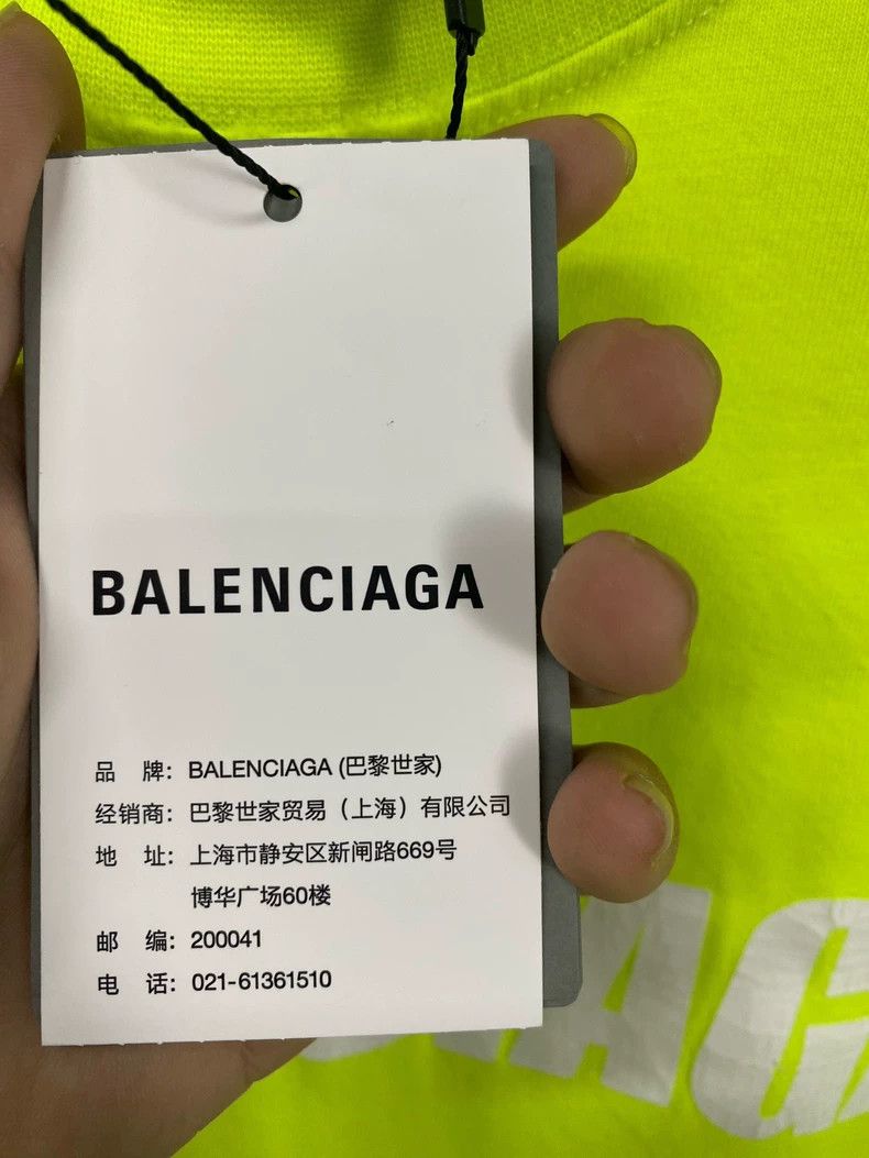 Balenciaga Balenciaga Green chest logo printed round neck long sleeve Size US S / EU 44-46 / 1 - 8 Thumbnail