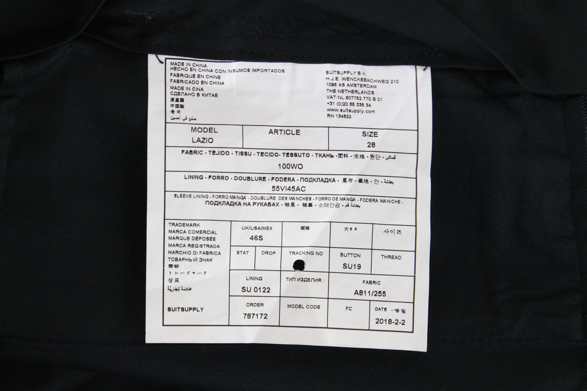 Suitsupply UK46S Grey Wool Trousers 66756 Size US 36 / EU 52 - 5 Thumbnail