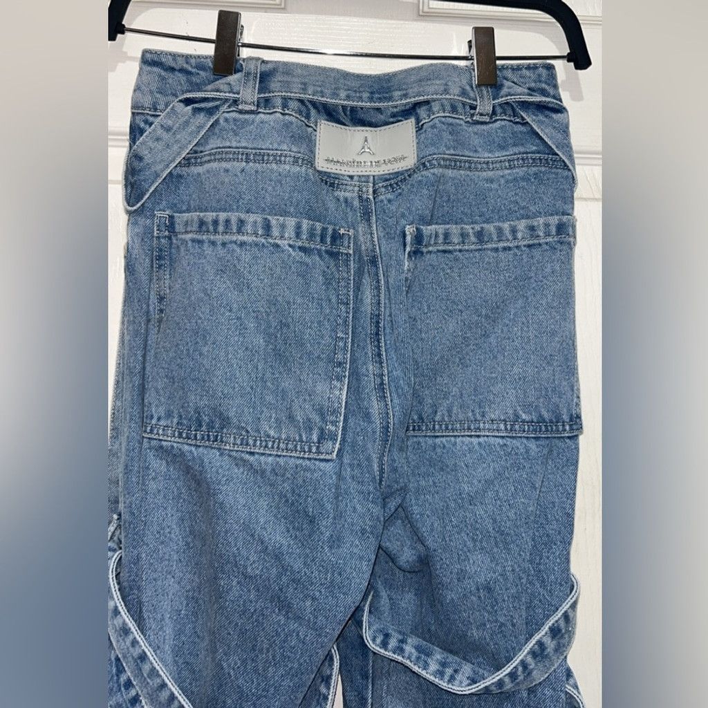 Maniere De Vior Manière De Voir Strap Cargo Jeans feat edgy leg strap detail Size 26" / US 2 / IT 38 - 5 Thumbnail