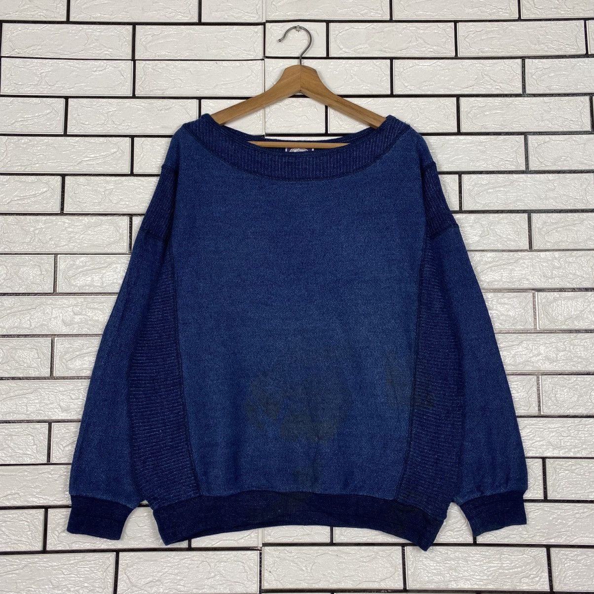 Indigo Vintage Sweatshirt Jantzen Indigoblue Pure Indigo Dyed Size US L / EU 52-54 / 3 - 2 Thumbnail