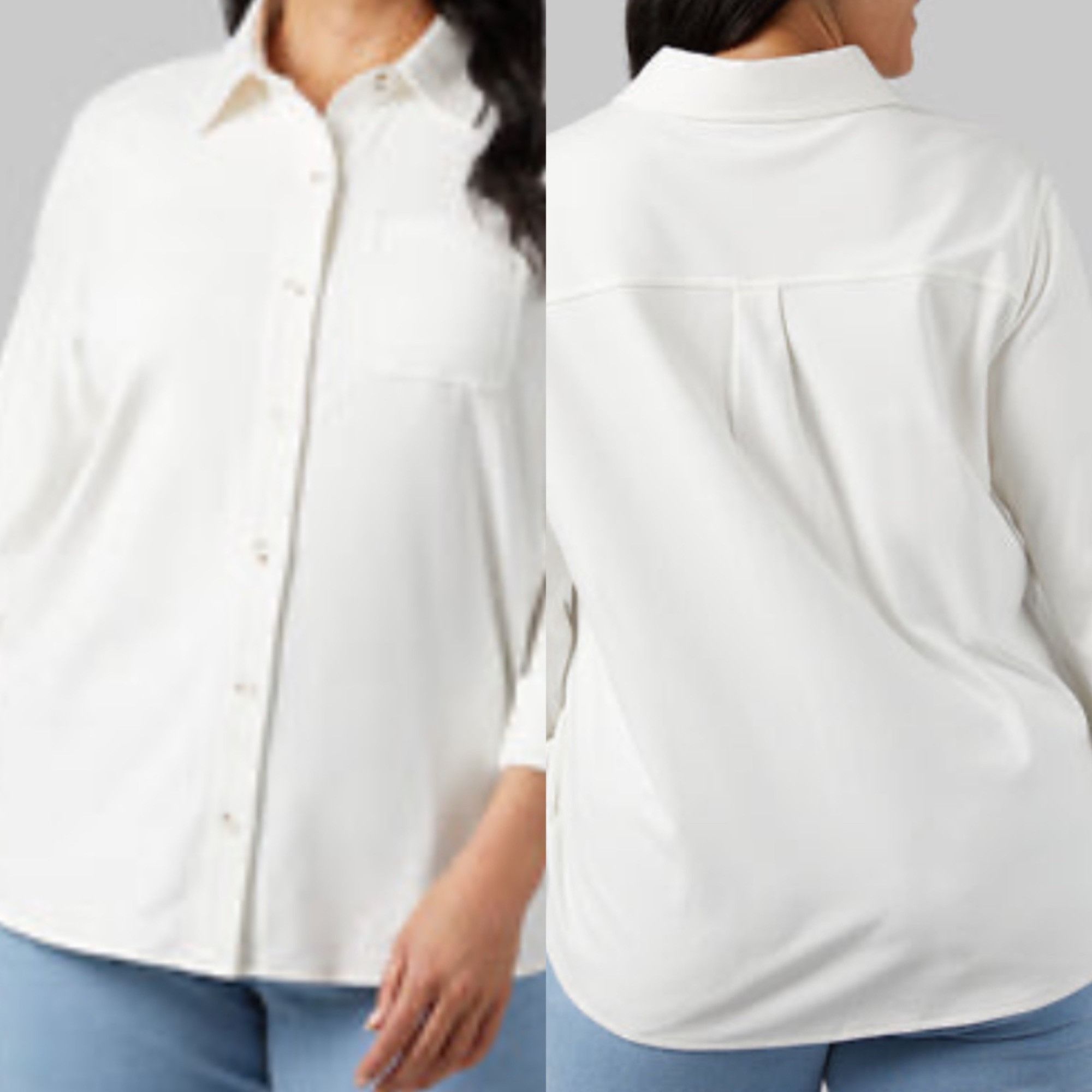 Other 32 Degrees White Fleece Button-Up Shacket – Women’s XXL Size XXL / US 16-18 / IT 52-54 - 1 Thumbnail