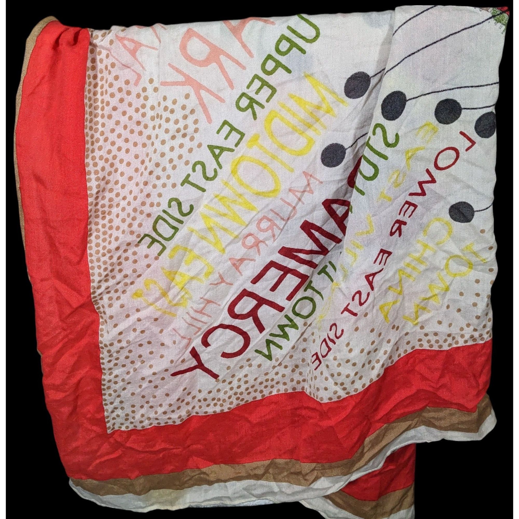 Madewell Madewell New York Map Printed Scarf/Shawl Size ONE SIZE - 2 Thumbnail