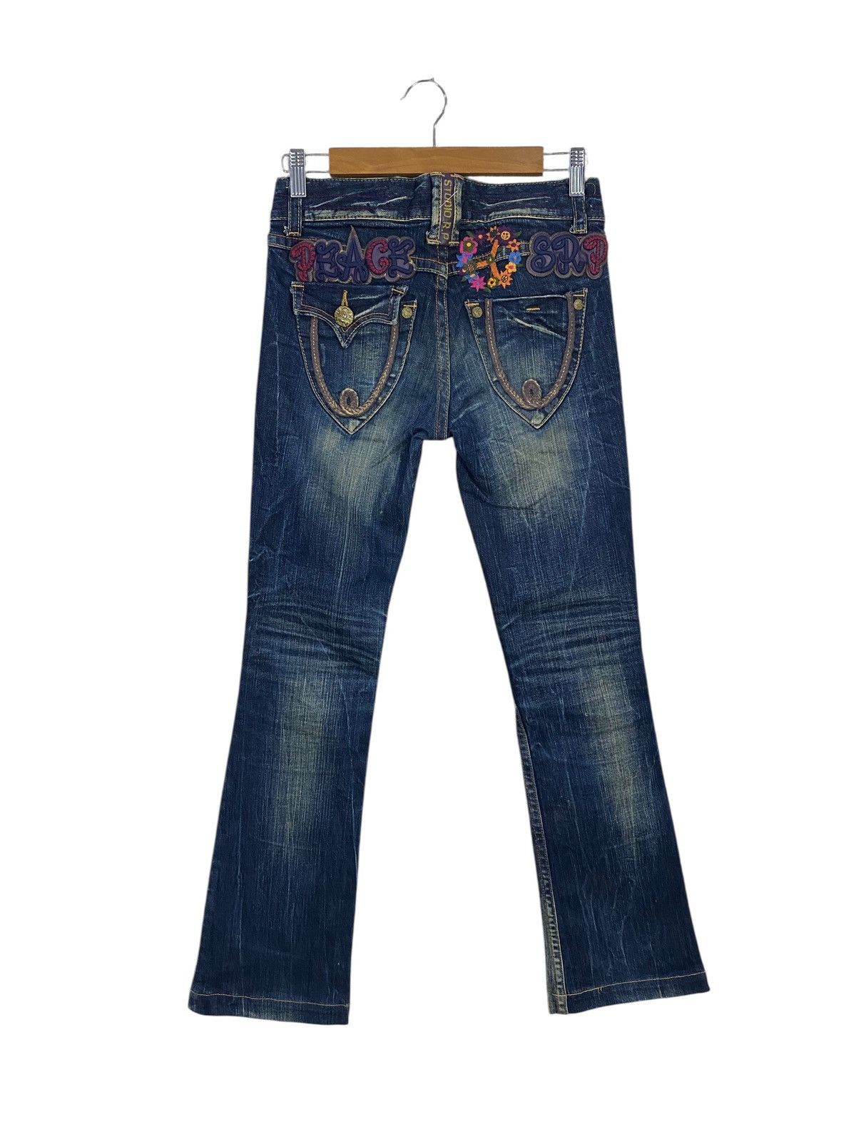 Seditionaries Japanase brand red peppers flared denim very rare Size US 26 / EU 42 - 2 Thumbnail