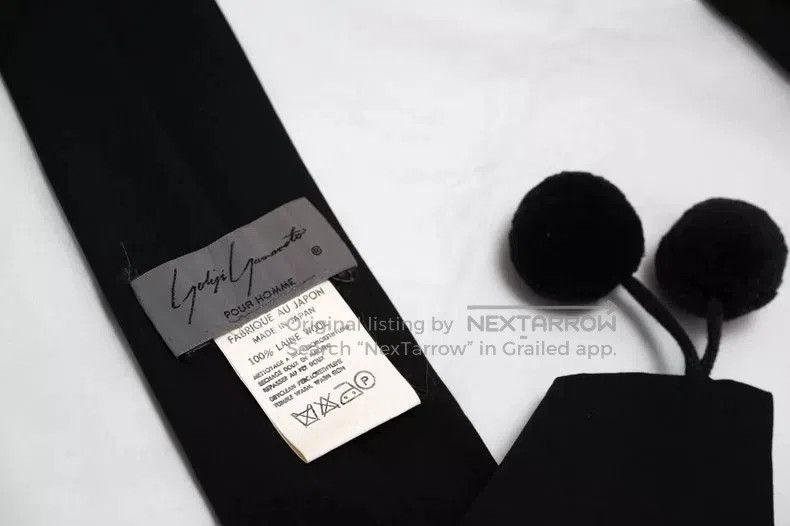 Yohji Yamamoto Yohji Yamamoto 1980s Two-Ball Tie Size US M / EU 48-50 / 2 - 1 Thumbnail