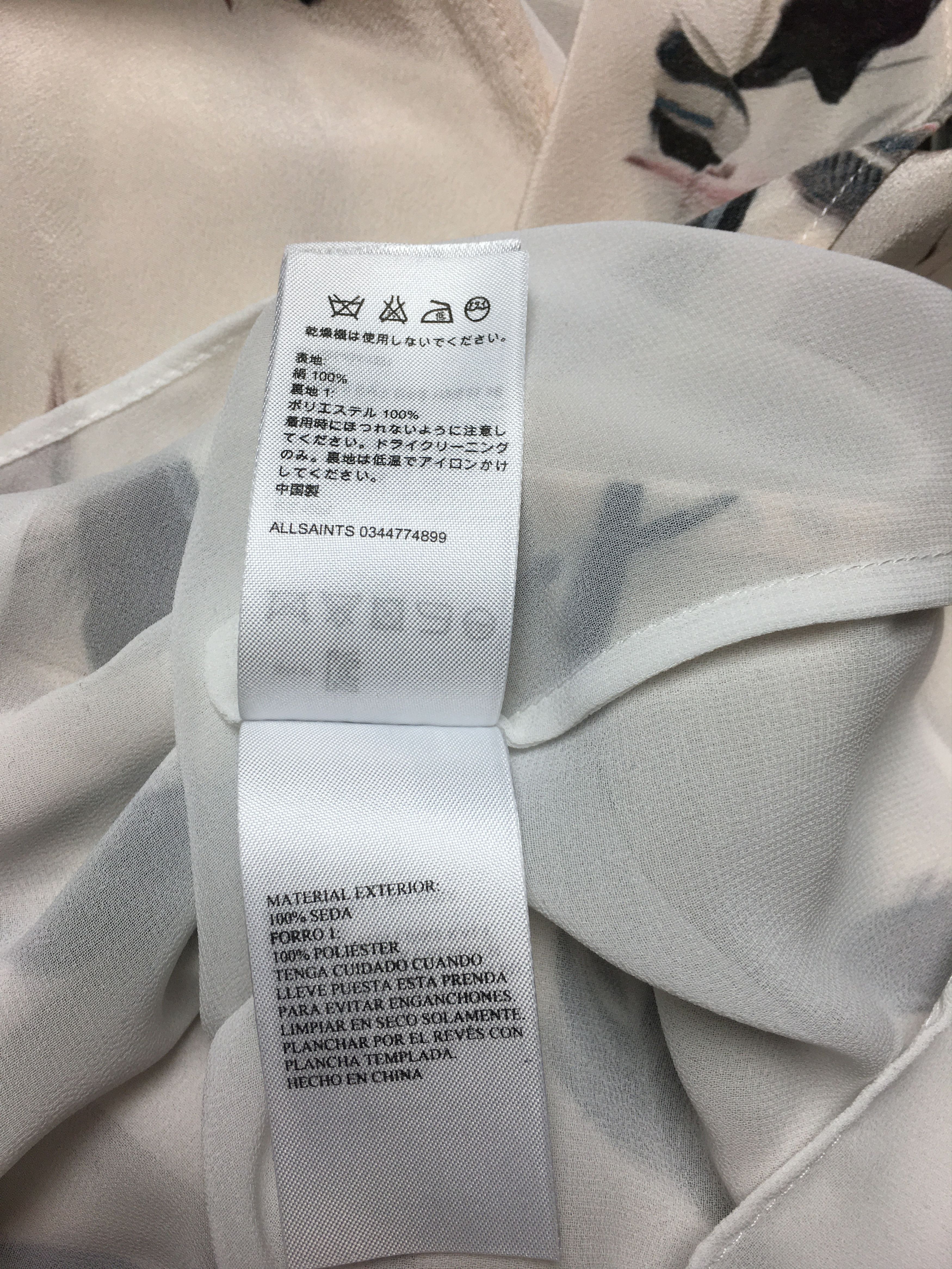 Allsaints AllSaints Airie Canna Silk Dress in Chalk White Size US Size M / US 6-8 / IT 42-44 - 14 Thumbnail