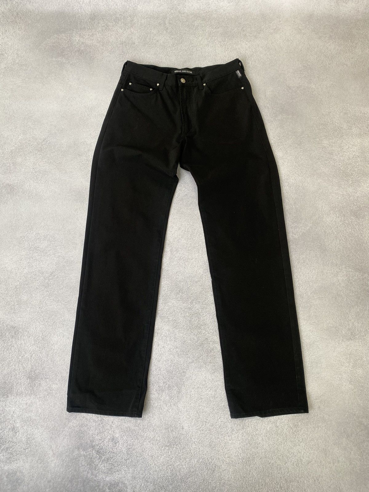 Versace Jeans Couture × Vintage Vintage Versace Jeans Couture Black Pants Size US 34 / EU 50 - 1 Thumbnail