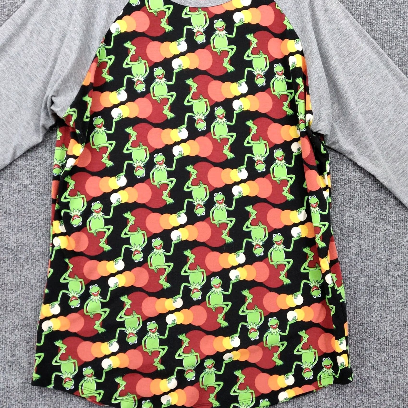 Vintage LuLaRoe T-Shirt Womens L Large Black Simply Comfortable Tunic Kermit 3/4 Sleeves Size L / US 10 / IT 46 - 5 Thumbnail