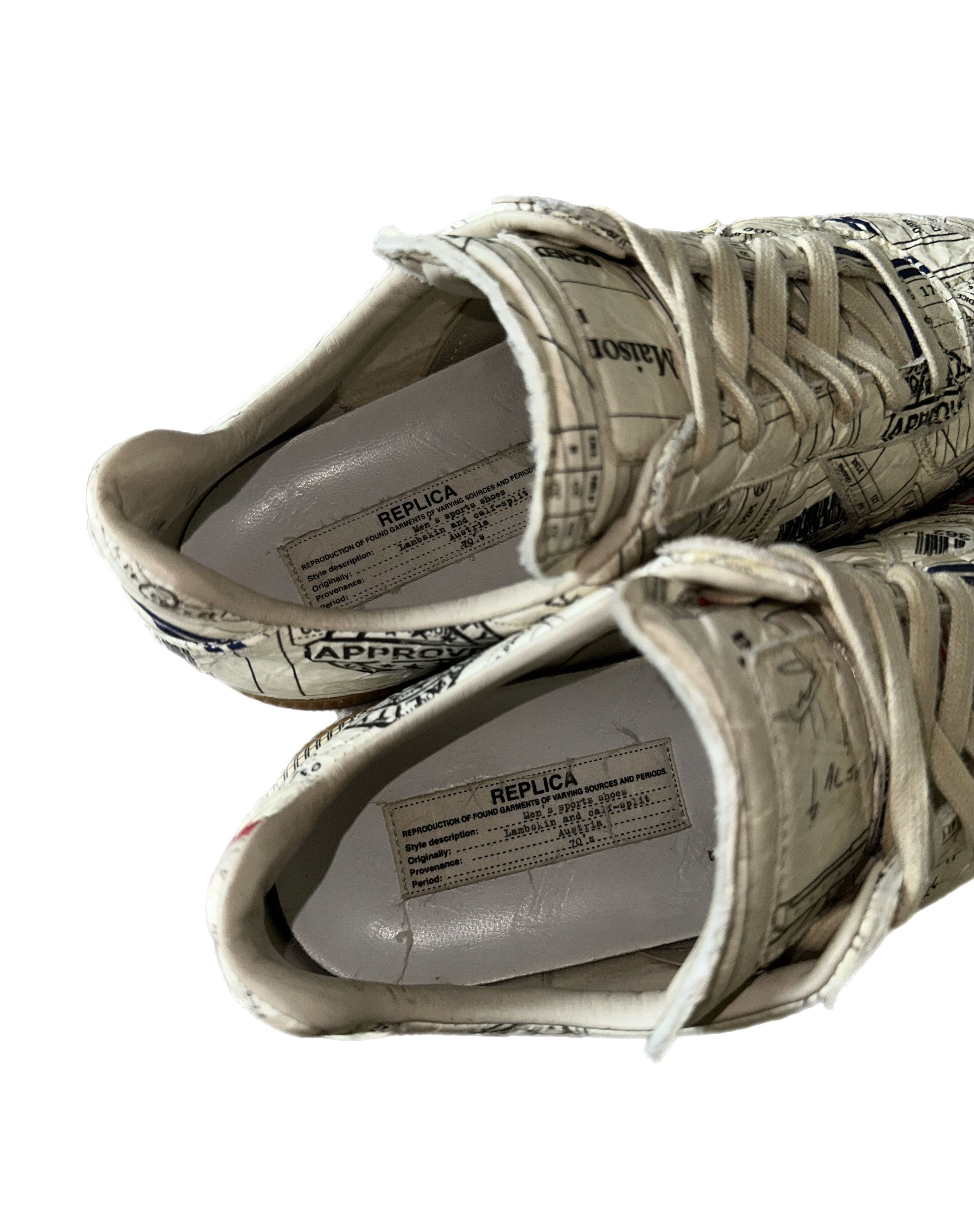 Maison Margiela Maison Margiela GAT “Paper / Collage Print” Rare Size US 8 / EU 41 - 11 Thumbnail