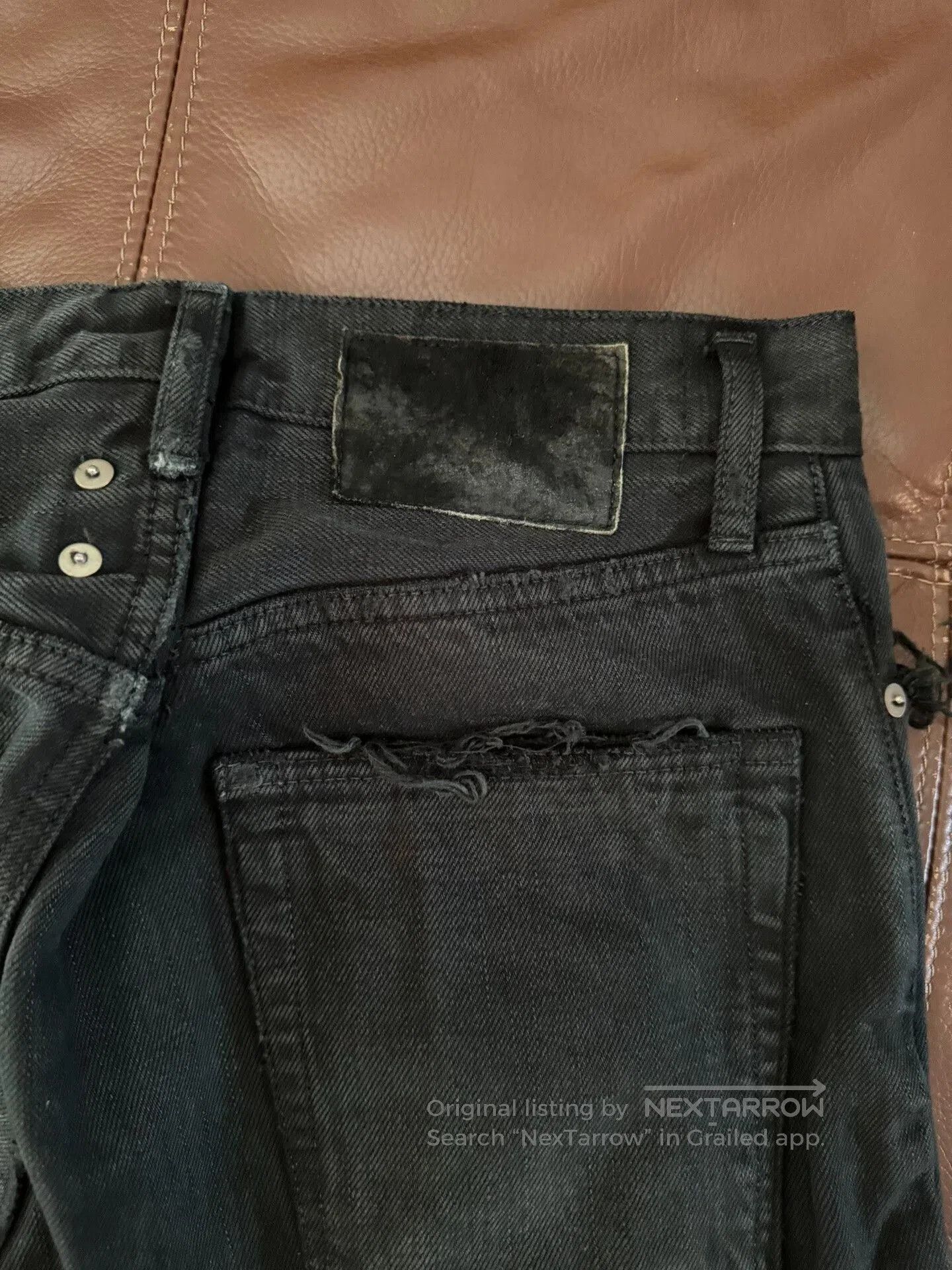 Visvim visvim journeyman black crash denim pants. Size US 32 / EU 48 - 3 Thumbnail