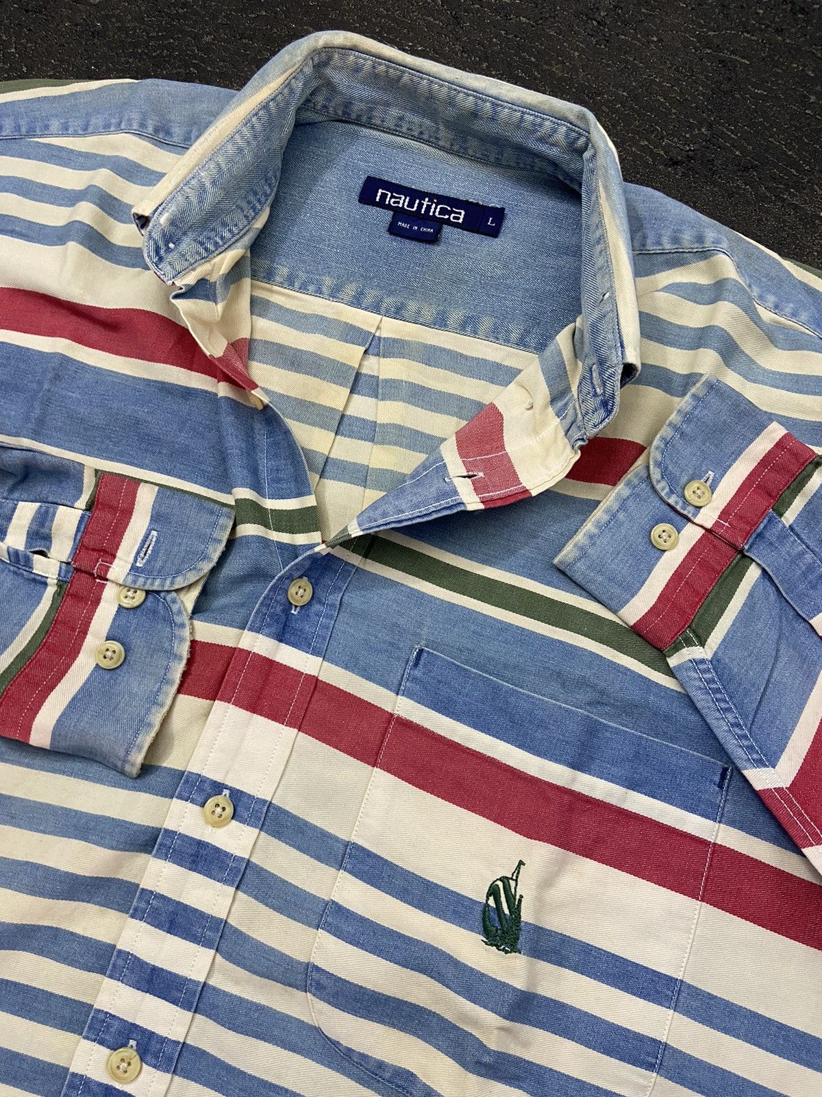 Designer × Nautica × Vintage Nautica Vintage Shirts Size US L / EU 52-54 / 3 - 7 Thumbnail