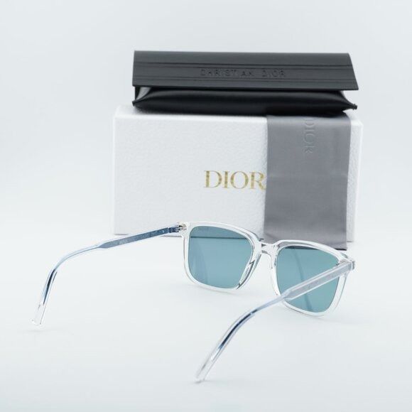 Dior Dior INDIOR S1I 85B7 Sunglasses Transparent Square Frame Size ONE SIZE - 9 Thumbnail
