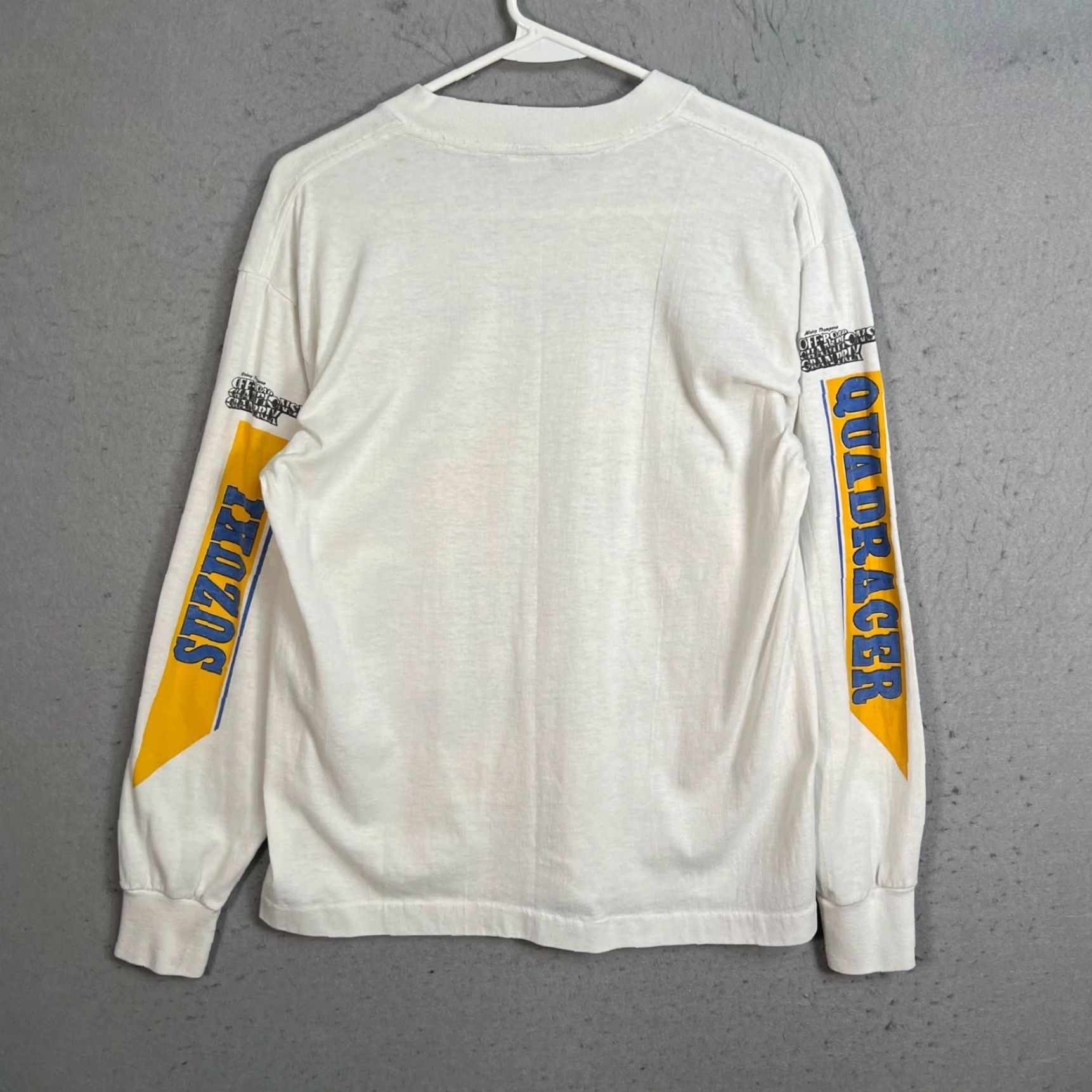 Vintage VINTAGE 80s Mickey Thompson Quad Racer Off-Road Championship T Shirt Long Sleeve Size US L / EU 52-54 / 3 - 2 Thumbnail