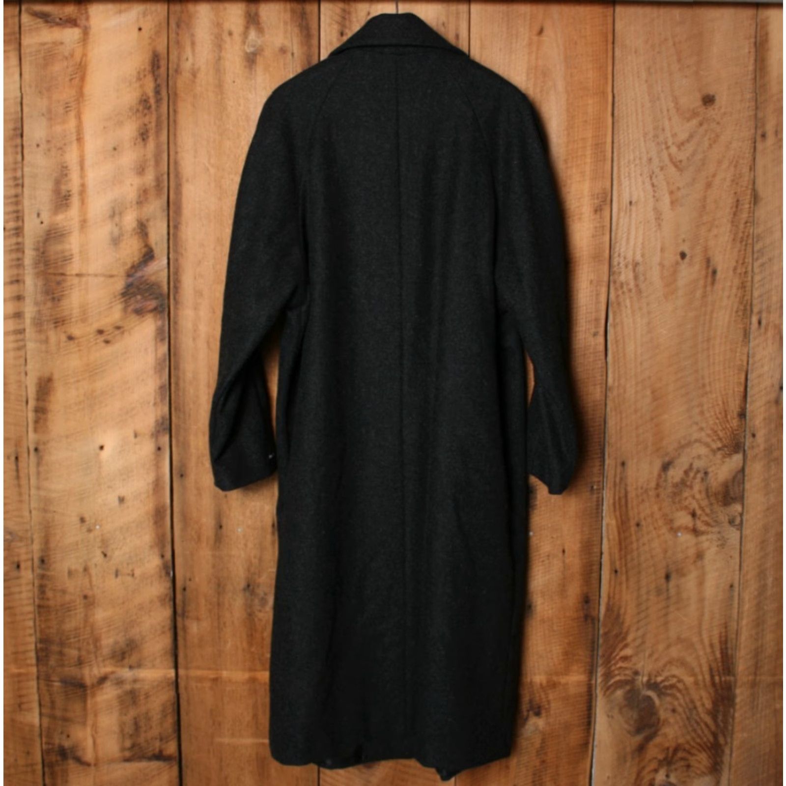 Vintage VINTAGE Stephanie Mathews Coat Overcoat Women 20P 100% Wool Charcoal Gray Long Button Winter Fall Mens Womens Size 3XL / US 20-22 - 5 Thumbnail