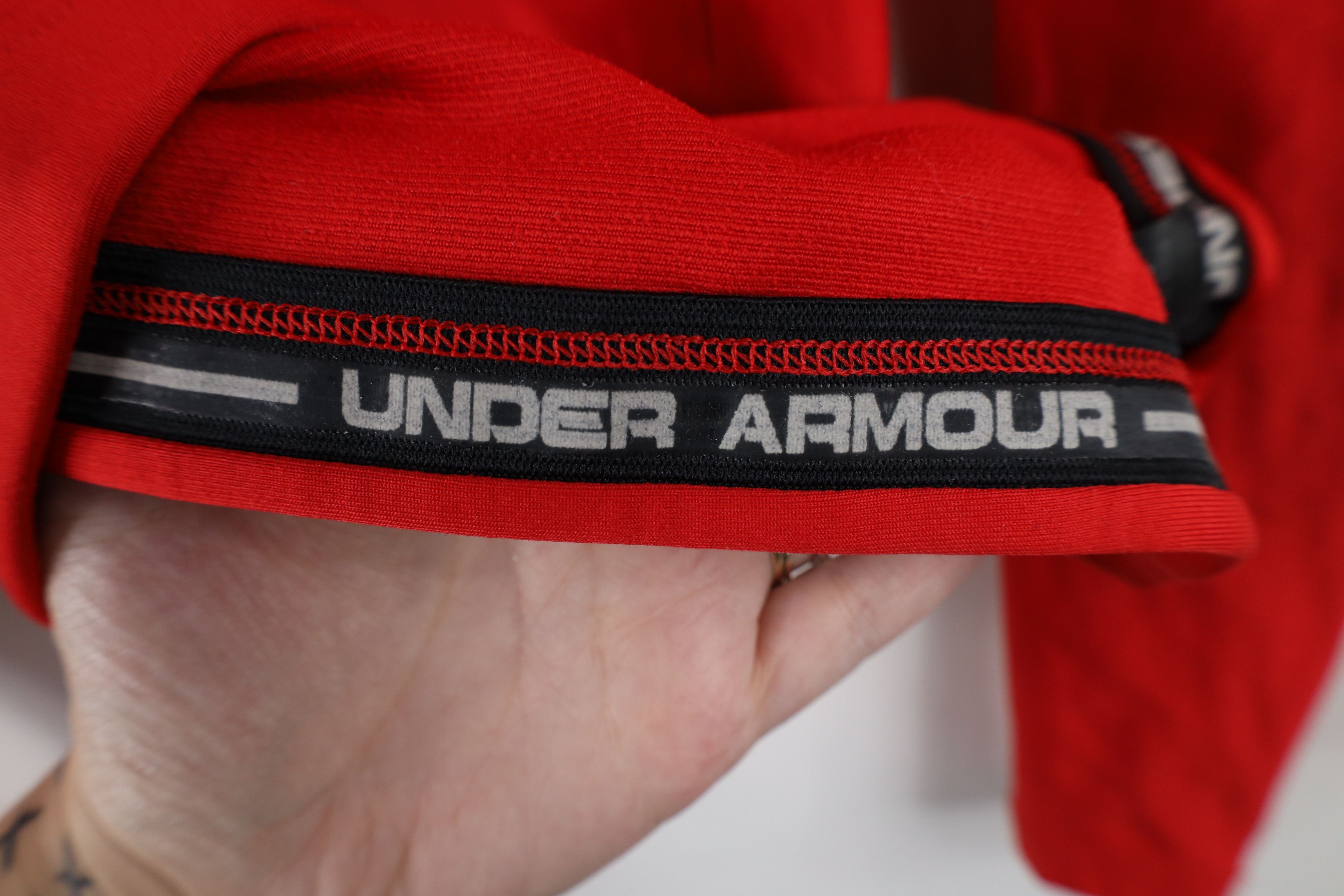 Under Armour × Vintage Under Armour Compression Mock Neck Long Sleeve T-Shirt Red Size US M / EU 48-50 / 2 - 8 Thumbnail