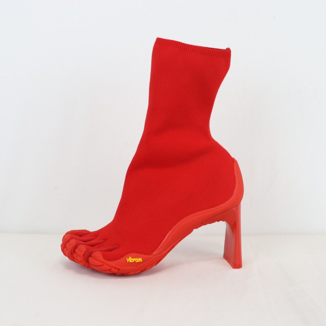 Balenciaga o1rshd1 Heeled Toe Boots in Red Size US 8 / IT 38 - 14 Thumbnail