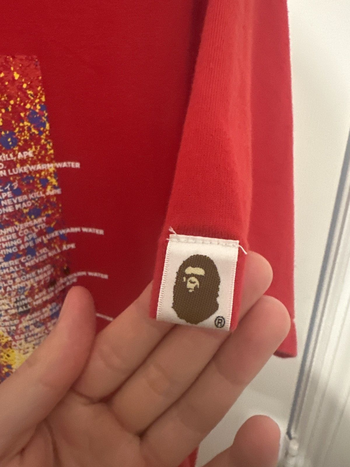 Bape Bape 26th anniversary t shirt red Size US L / EU 52-54 / 3 - 4 Thumbnail