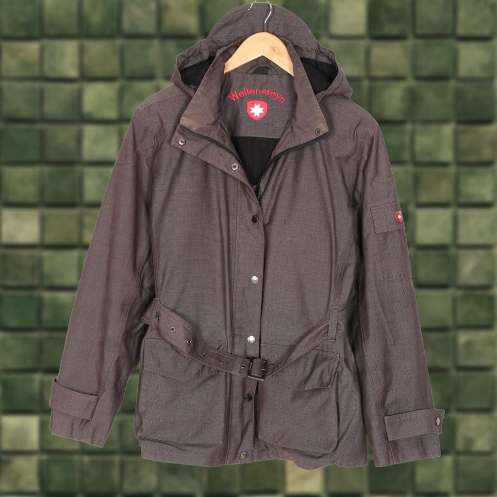 Vintage WELLENSTEYN BARBADOS Jacket Coat Women L Hooded Belted MJ4514 Size L / US 10 / IT 46 - 1 Thumbnail