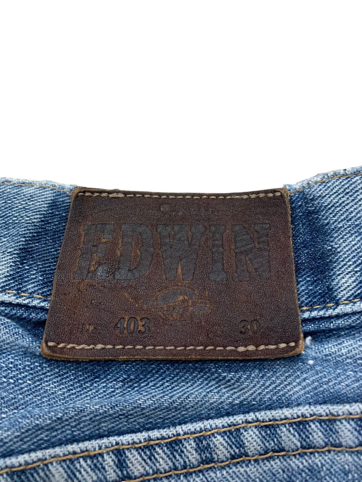 Edwin Edwin Distressed Reconstructed Sashiko Denim Pants (AC15) Size US 30 / EU 46 - 16 Thumbnail