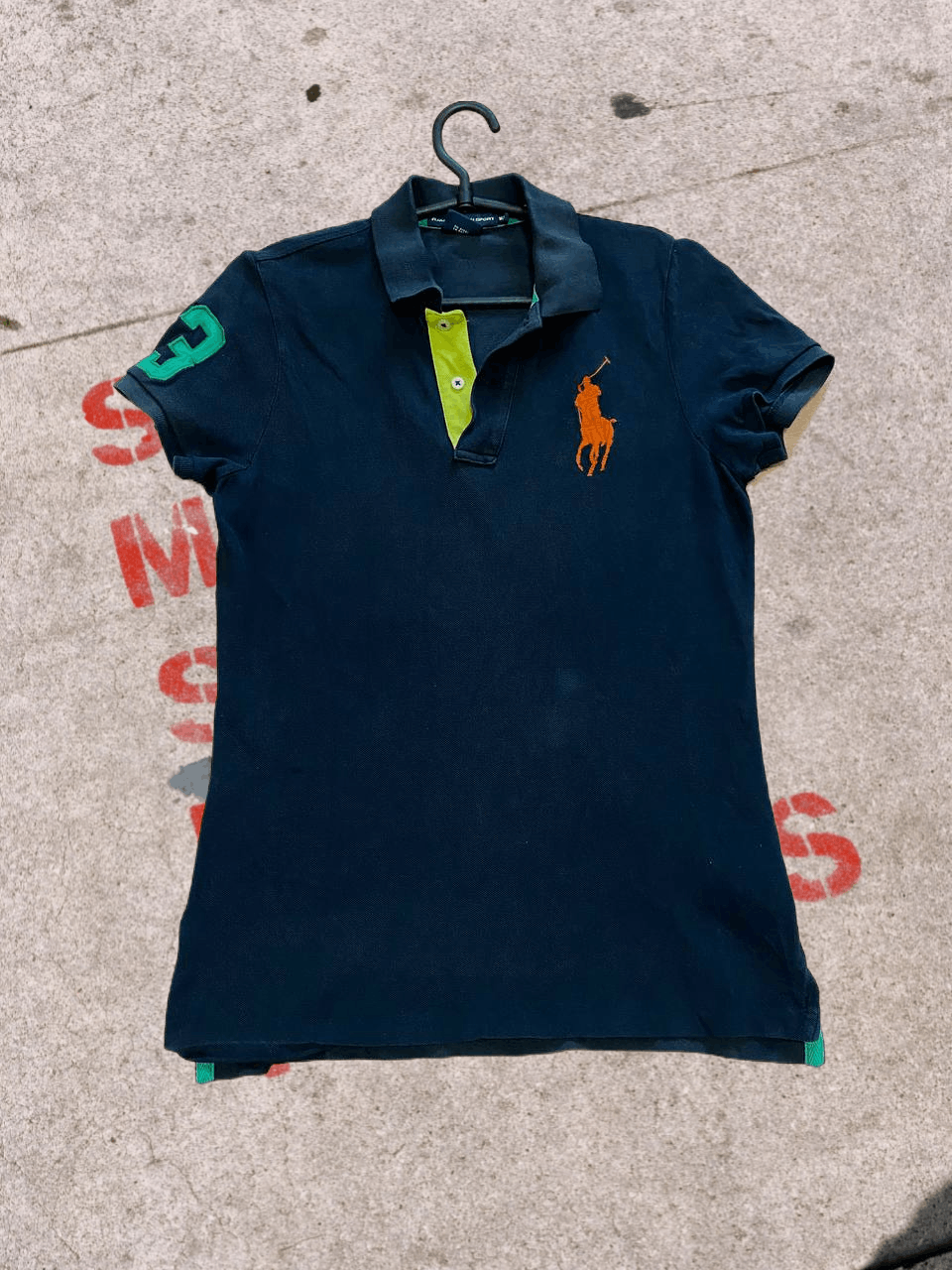 Polo Ralph Lauren Ralph Lauren Women's Big Pony Tri-Color Mesh Polo Shirt Size M / US 6-8 / IT 42-44 - 1 Thumbnail