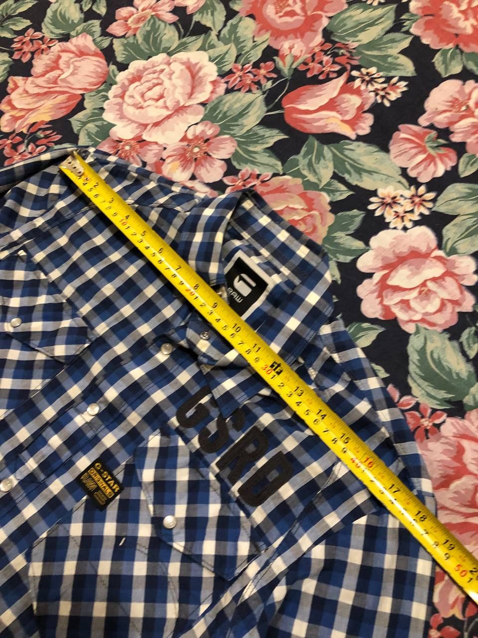 G-Star Vintage print Shirt big logo G-Star Raw Y2K GS size L Size US L / EU 52-54 / 3 - 11 Thumbnail