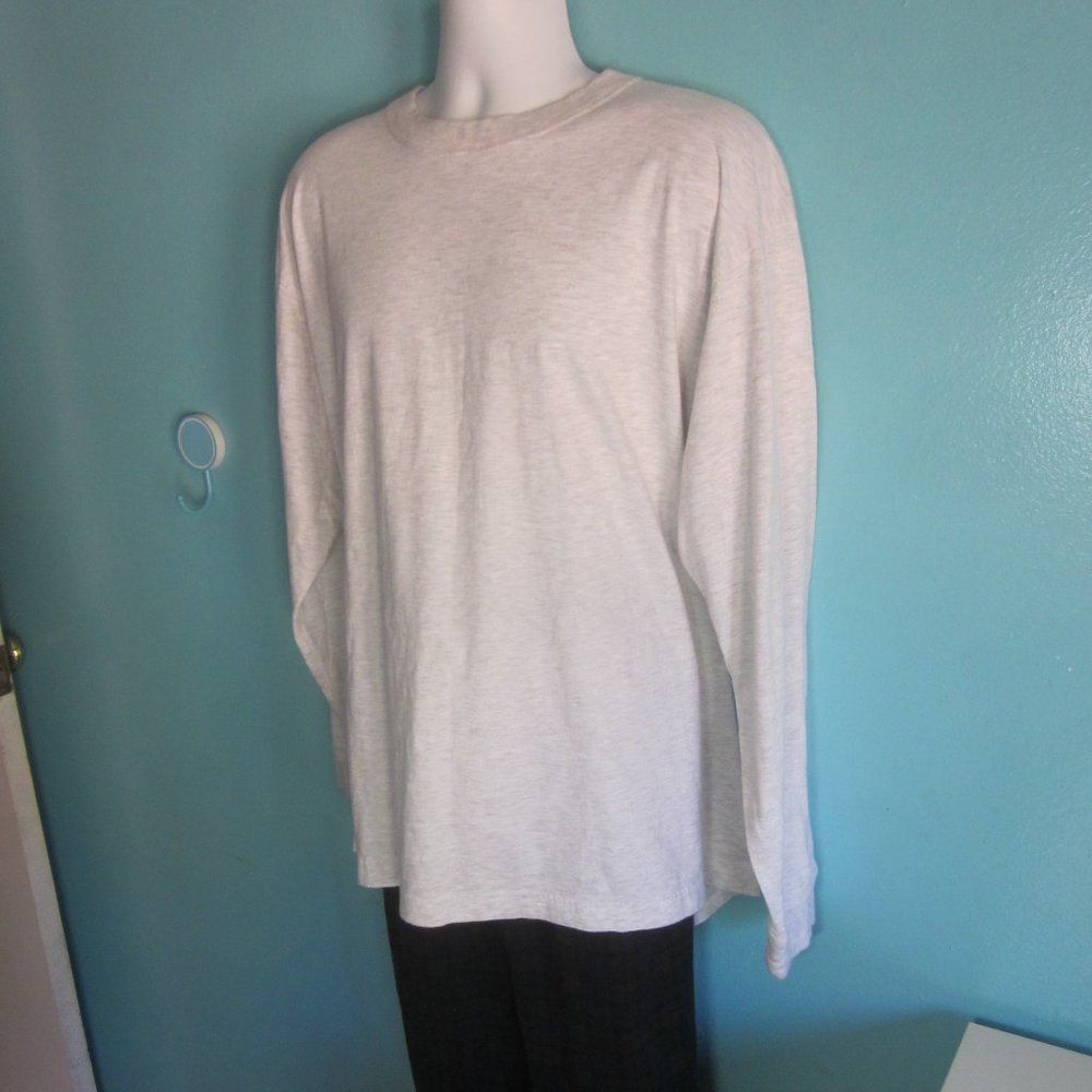 Vintage Blaklader Tee Mens Size XXL Cotton Long Sleeve Light Gray Size US XXL / EU 58 / 5 - 5 Thumbnail