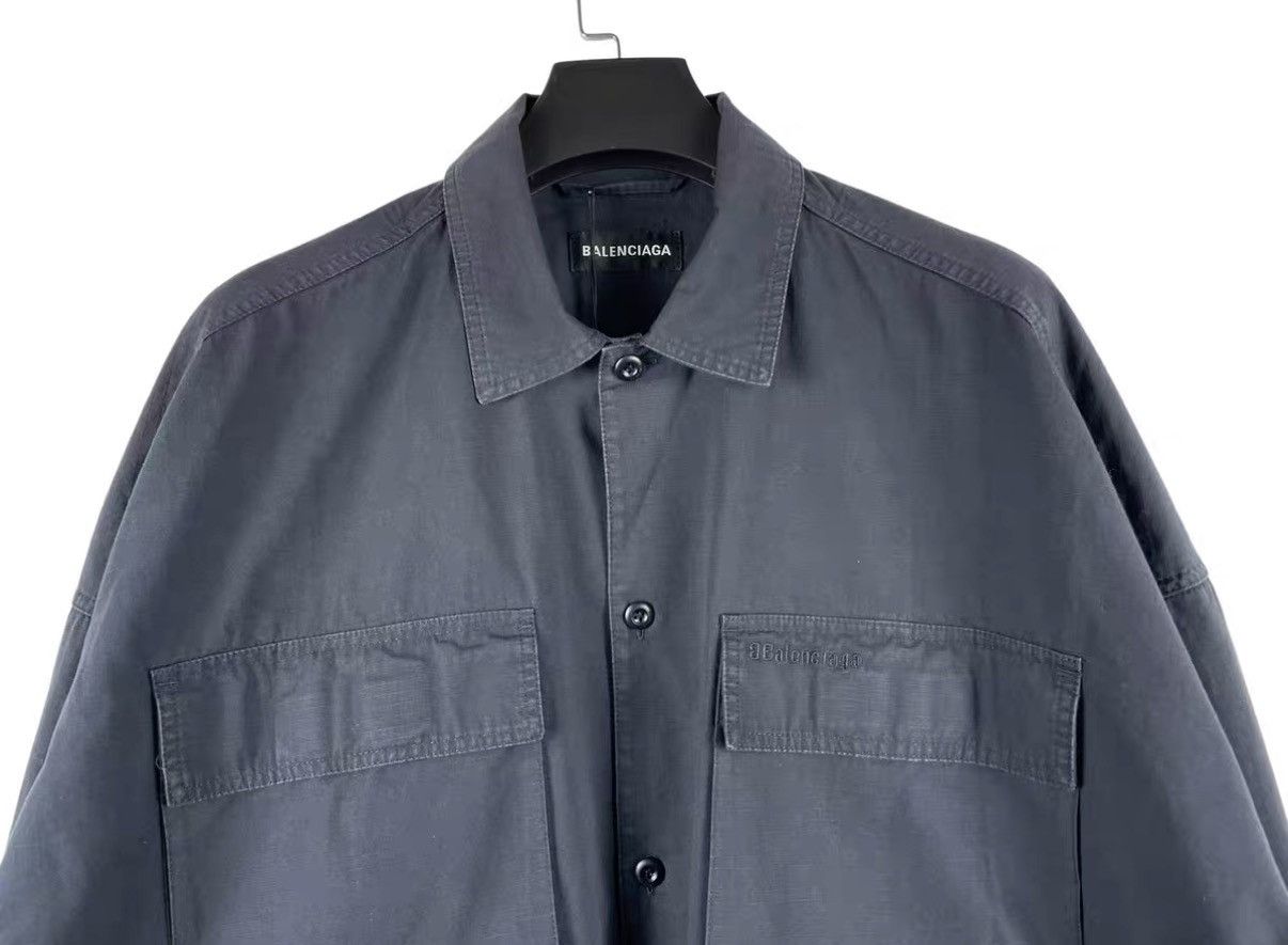 Balenciaga Balenciaga BB Four-Pocket Oversized Cargo Jacket J31 Size US XXS / EU 40 - 3 Thumbnail