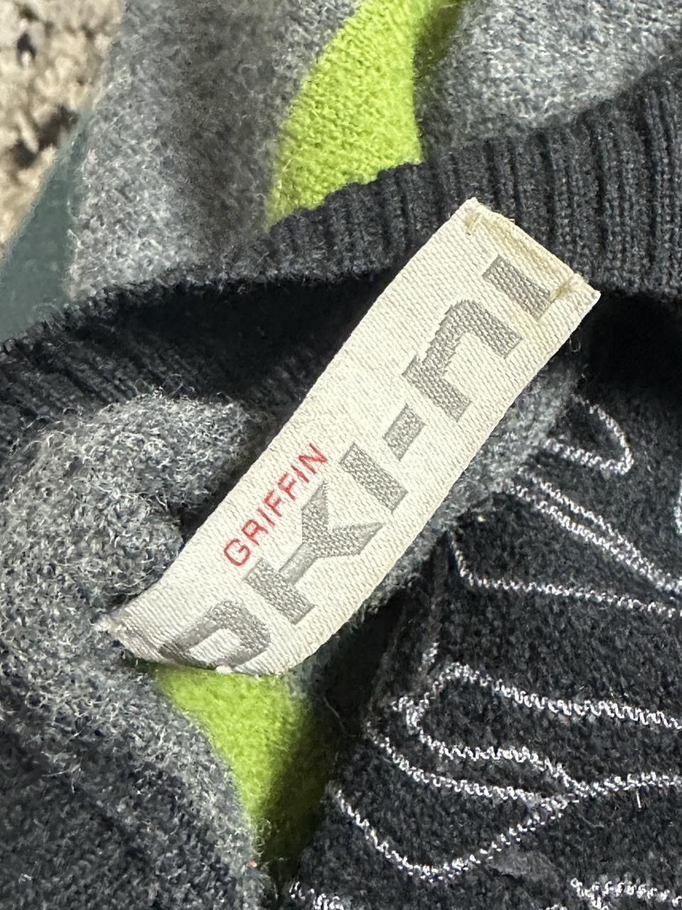 Oki-Ni Rare Vintage Oki-ni Griffin Graphic Abstract Jumper Stripes Size US XL / EU 56 / 4 - 8 Thumbnail