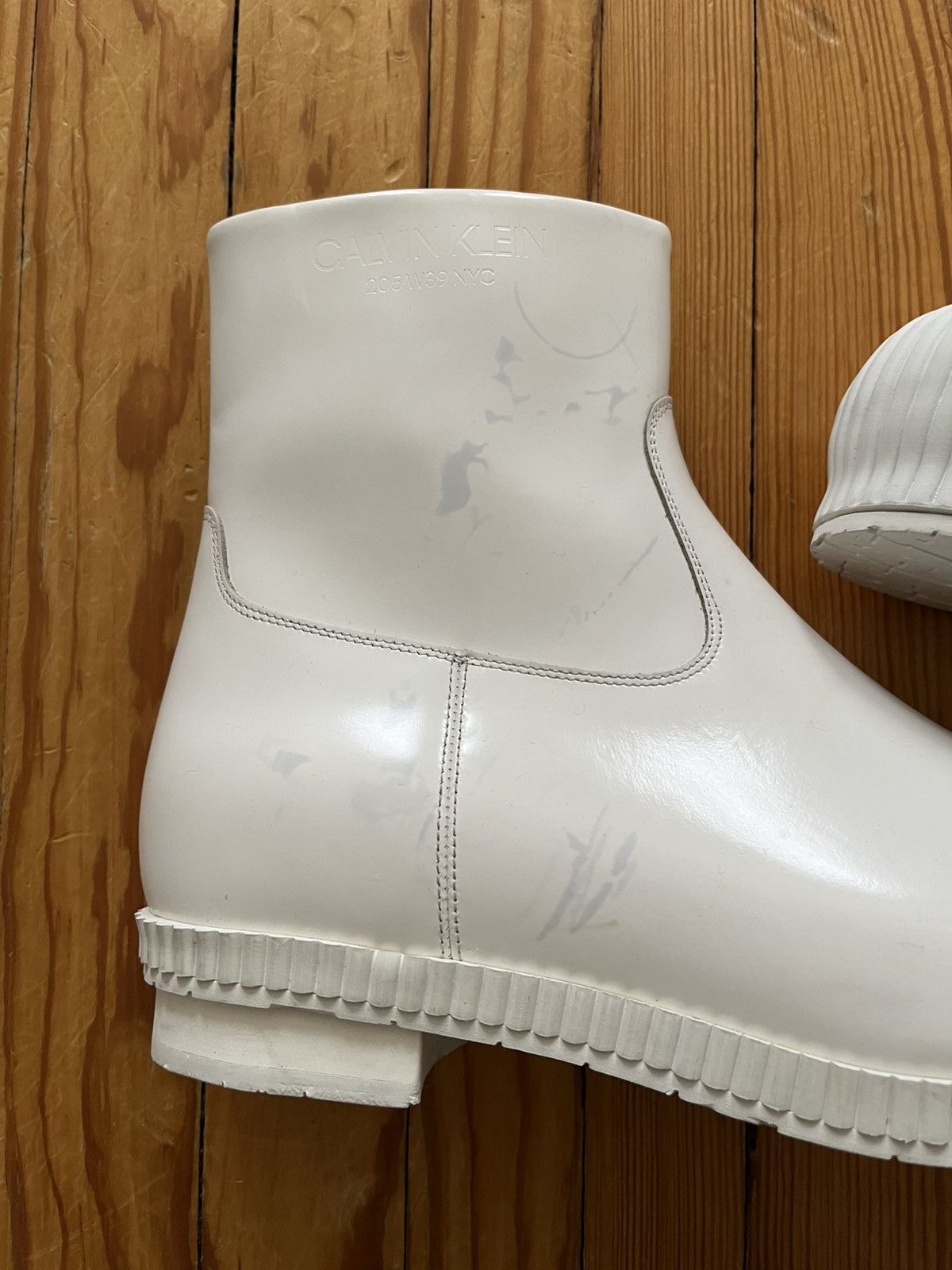 Calvin Klein 205W39NYC × Raf Simons Calvin Klein 205w39nyc Fireman Bunny Boots White RAF Simons Size US 11 / EU 44 - 7 Thumbnail