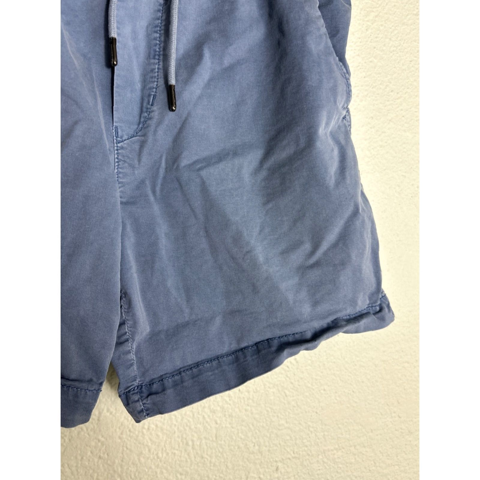 American Eagle Outfitters American Eagle Mens Small Blue Drawstring Shorts Cotton Lyocell 30x6 Size US 29 - 5 Thumbnail