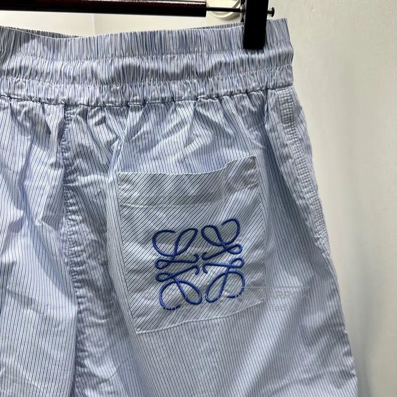 Loewe Loewe size S Logo Embroidered Striped Drawstring Short Pant Size 26" / US 2 / IT 38 - 6 Thumbnail