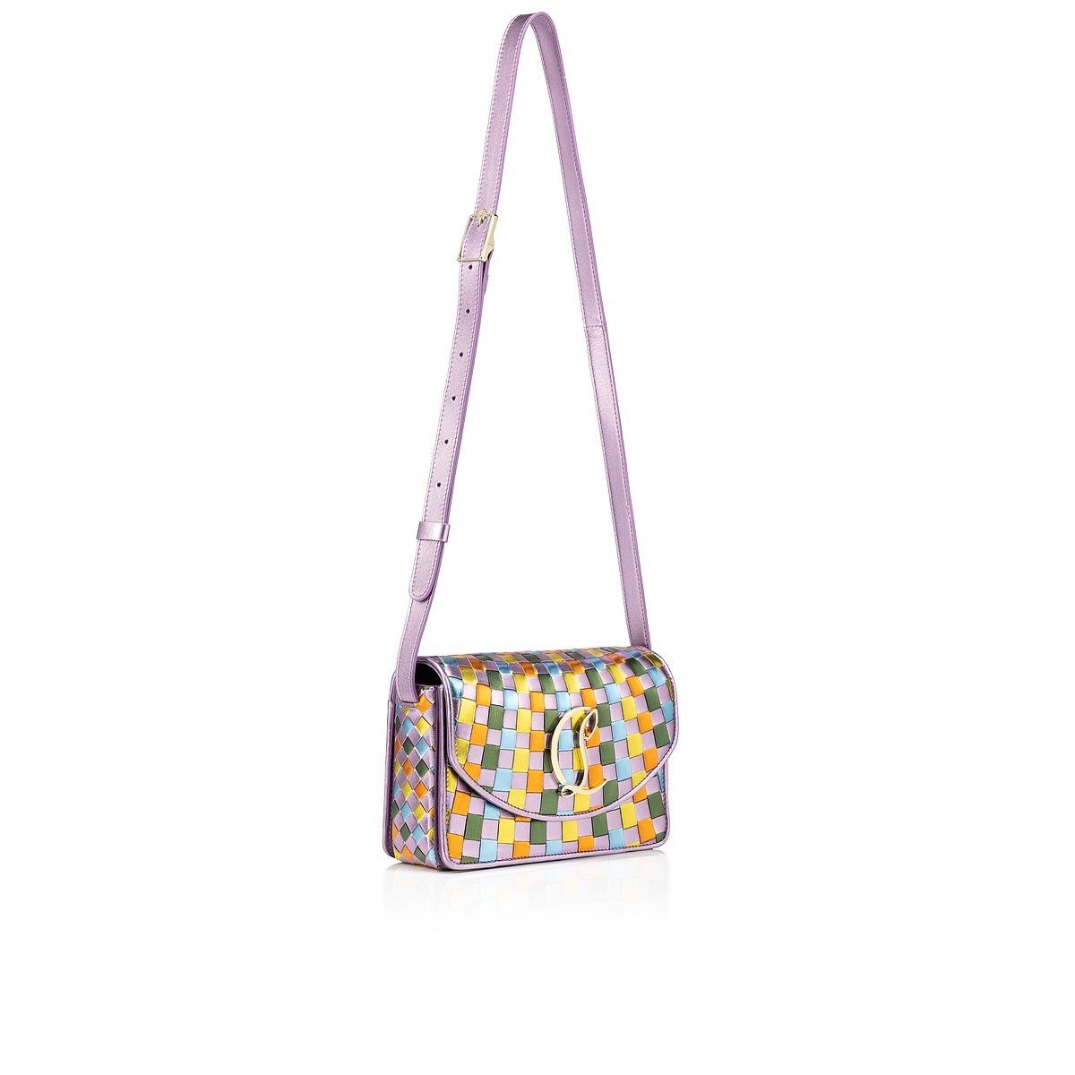 Christian Louboutin oc11z0525 Loubi54 Crossbody Small Kid Lam in Multicolor Size ONE SIZE - 2 Thumbnail