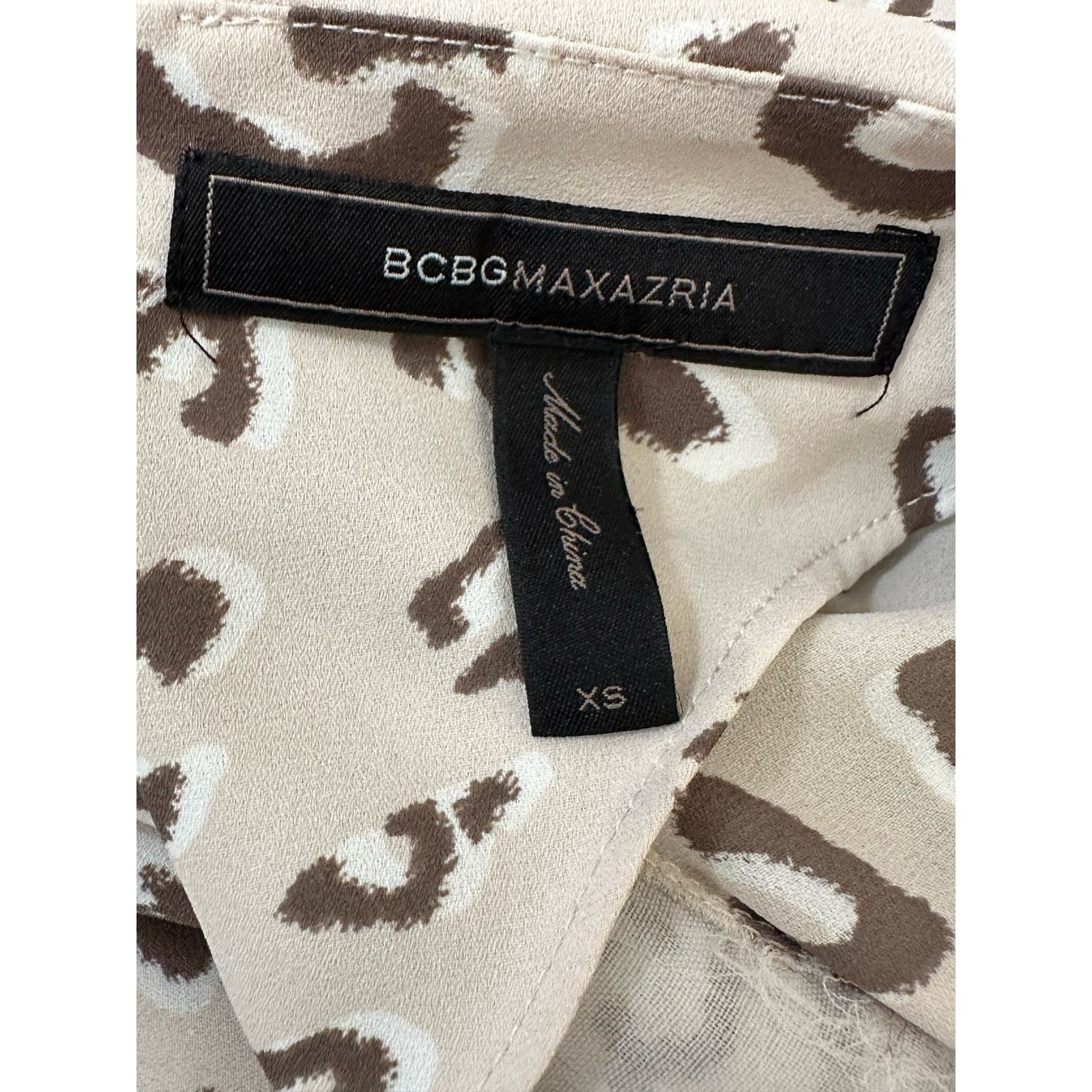 Bcbgmaxazria BCBGMaxAzria animal print short sleeves dress size XS Size XS / US 0-2 / IT 36-38 - 3 Thumbnail