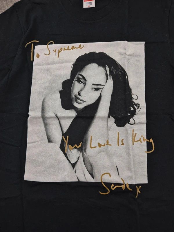Supreme Supreme Men's Black Sade Short Sleeve Tee-Shirt Size Medium Size US M / EU 48-50 / 2 - 3 Thumbnail