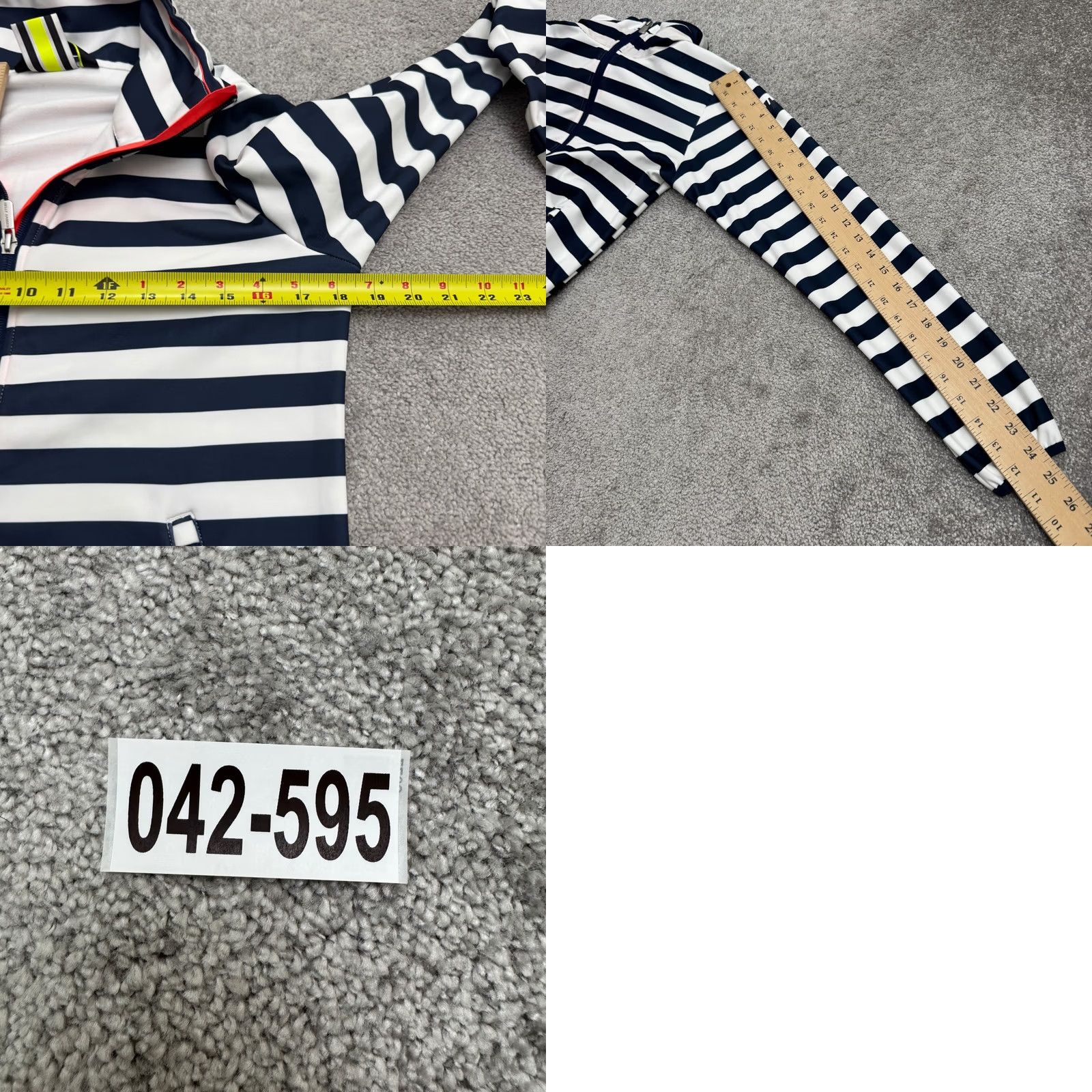Helly Hansen Helly Hansen Jacket Womens Small Navy White Striped Fleece Size S / US 4 / IT 40 - 10 Thumbnail