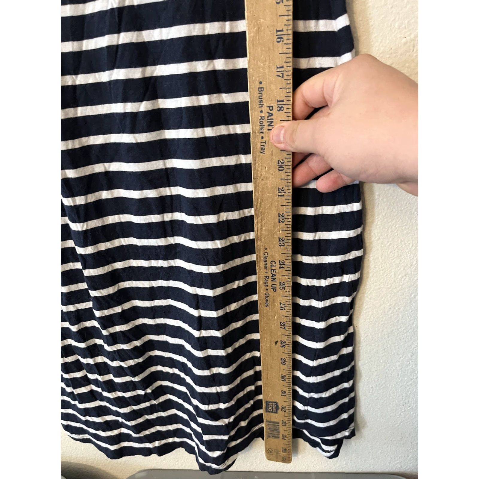 Gap VINTAGE Gap Women's Tank Dress XS Navy White Striped Cotton Sleeveless Casual Formal Summer Size XS / US 0-2 / IT 36-38 - 5 Thumbnail