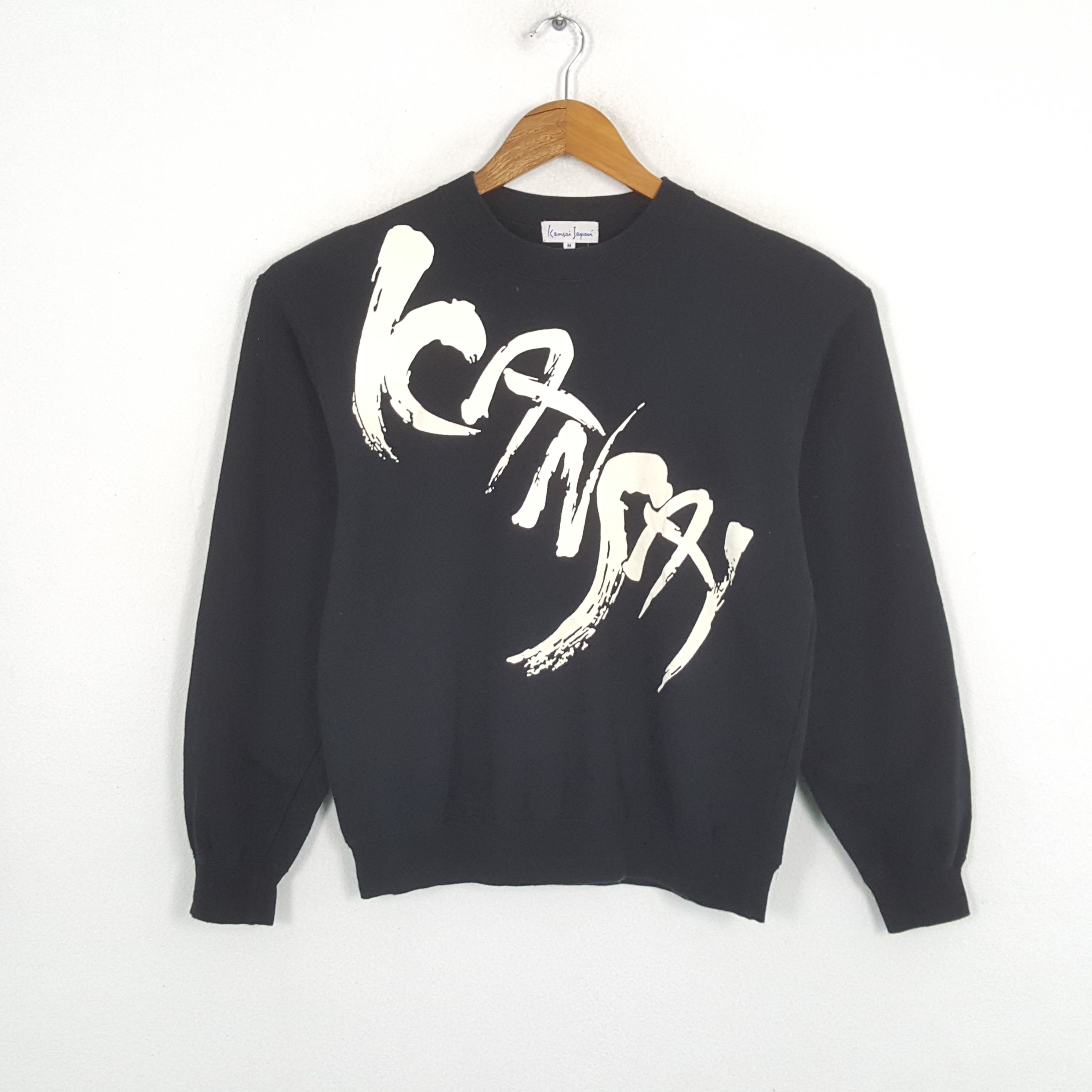 Japanese Brand × Kansai Yamamoto × Vintage Vintage KANSAI JAPAN Japanese Fashion Brand Sweatshirts Size US S / EU 44-46 / 1 - 1 Thumbnail