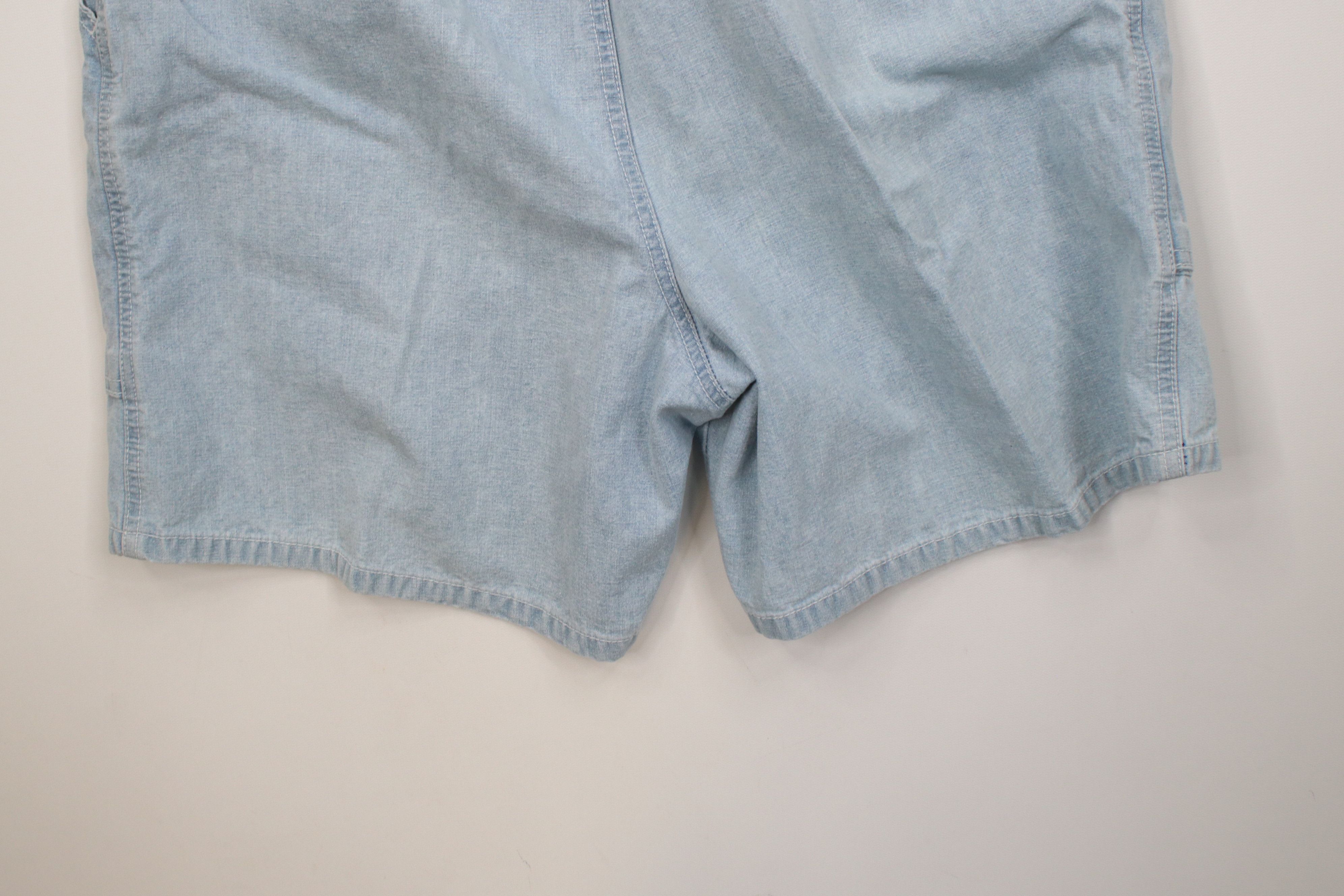 Vintage Vintage 90s Streetwear Denim Above Knee Utility Shorts Size US 34 / EU 50 - 13 Thumbnail