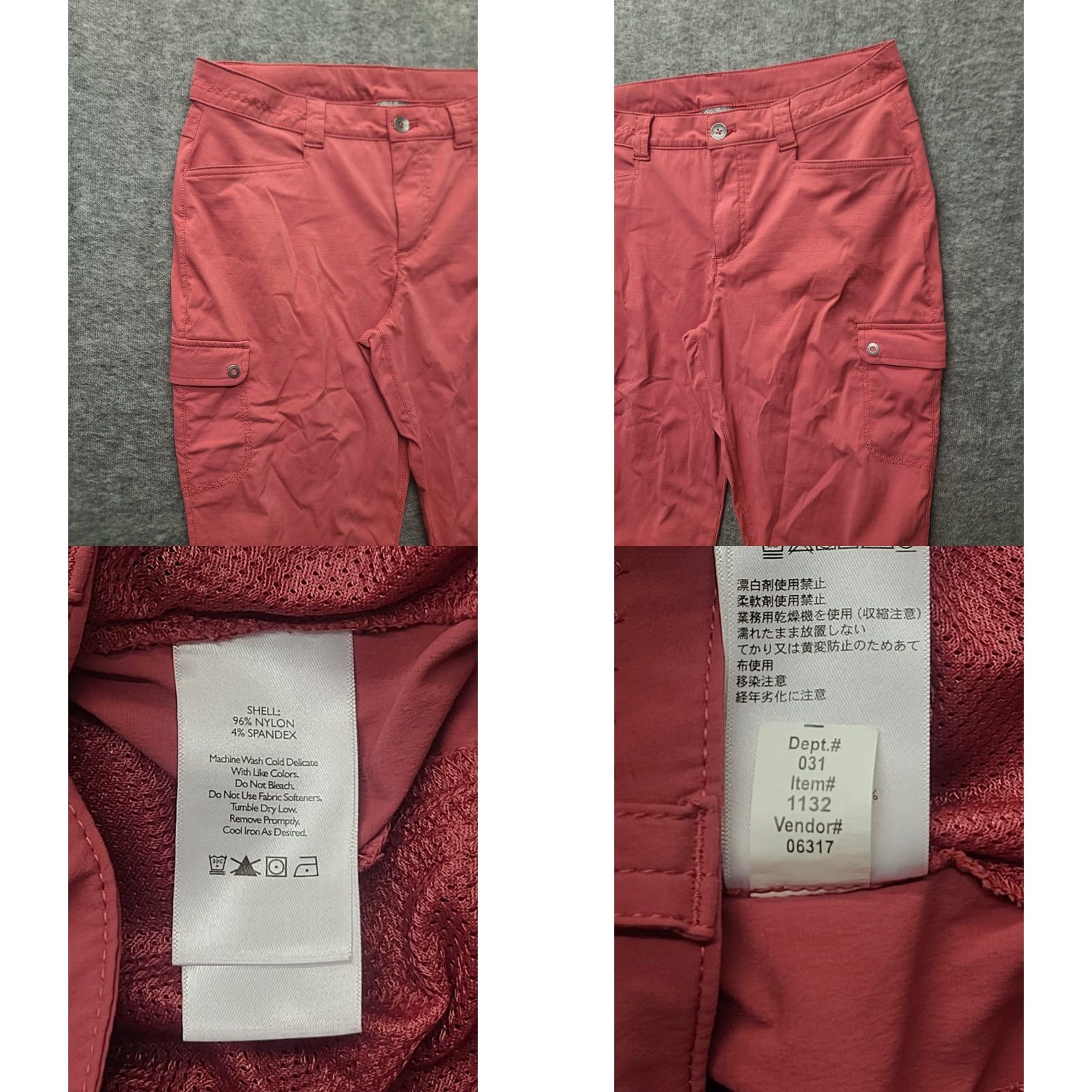 Eddie Bauer Eddie Bauer Travex Capris Womens 10 Relaxed Capri Pants 20 Inseam Nylon Pink Size ONE SIZE - 8 Thumbnail