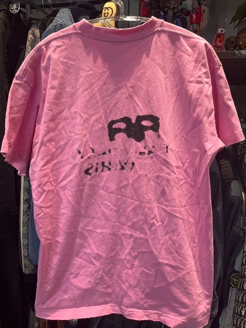 Balenciaga Balenciaga Pink Graffiti Letter Short Sleeve 2501-Nextarrow Size US S / EU 44-46 / 1 - 2 Thumbnail
