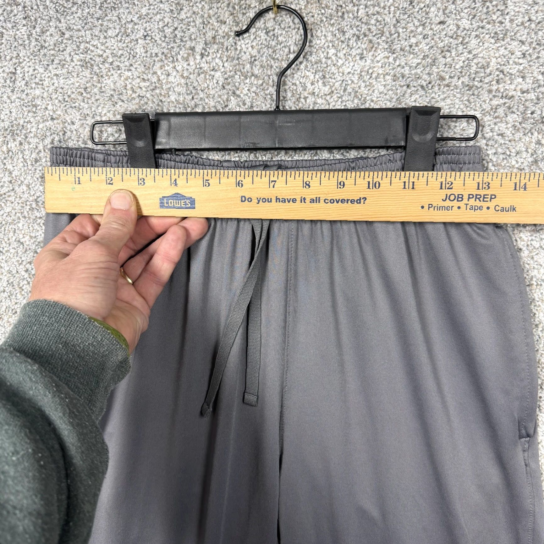 Under Armour Under Armour Mens Track Pants S Gray Fitted Tapered Ankle Zip Pockets Running Athletic Size US 29 - 2 Thumbnail