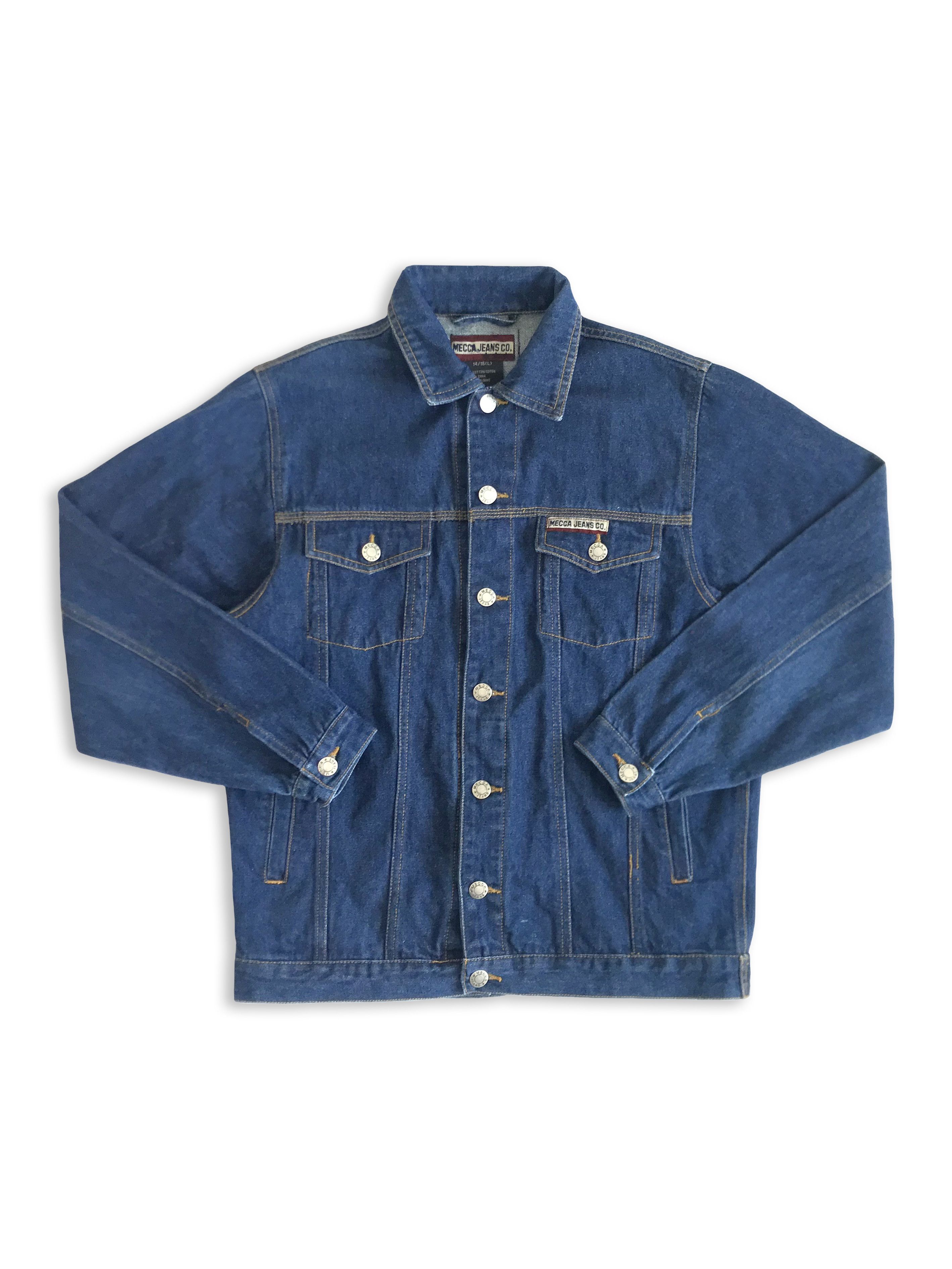 Vintage 90s MECCA Jeans Denim Jacket Hip hop Oversize S - M