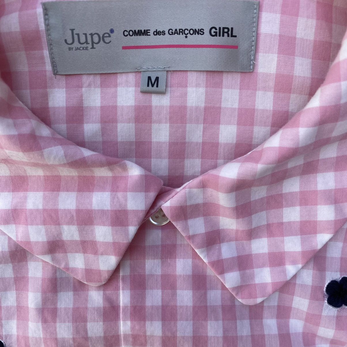 Comme des Garcons AW16 Comme Des Garcons Girl Jupe By Jackie Pink Plaid Shirt Size M / US 6-8 / IT 42-44 - 5 Thumbnail